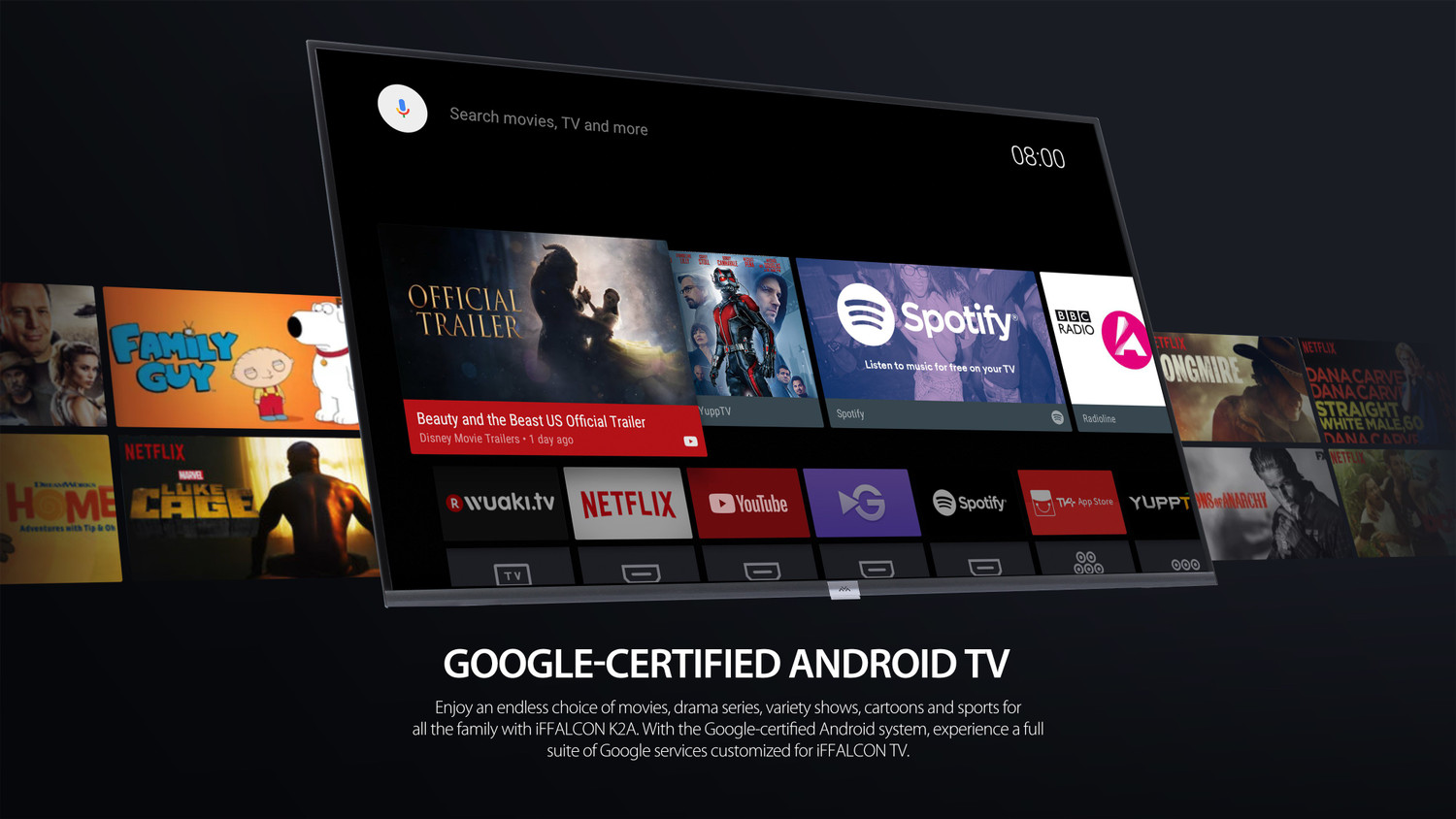 Image of iFFALCON by TCL 100.3 cm (40 inch) Full HD LED Smart Android TV with Google assistant search and Dolby Audio (40F2A)