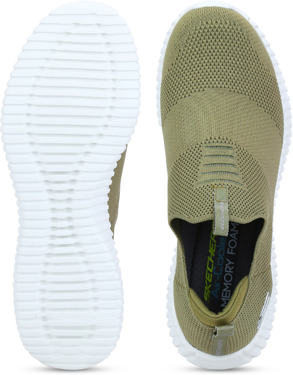 Skechers ELITE FLEX WASIK Walking Shoes For Men Olive Price
