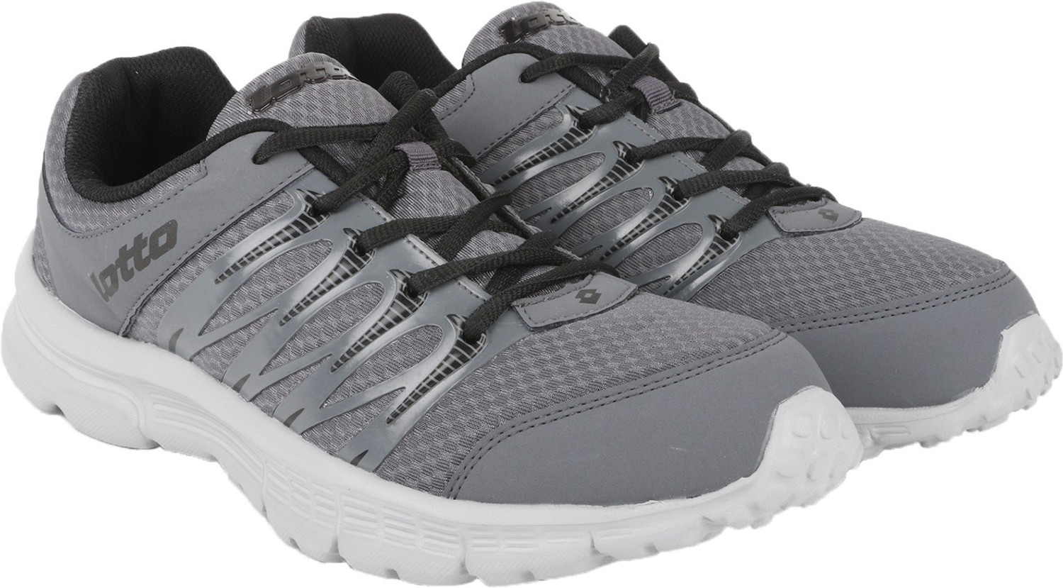 Image of LOTTO Adriano Grey /Black RUNNING SHOES For MEN 8 Running Shoe For Men