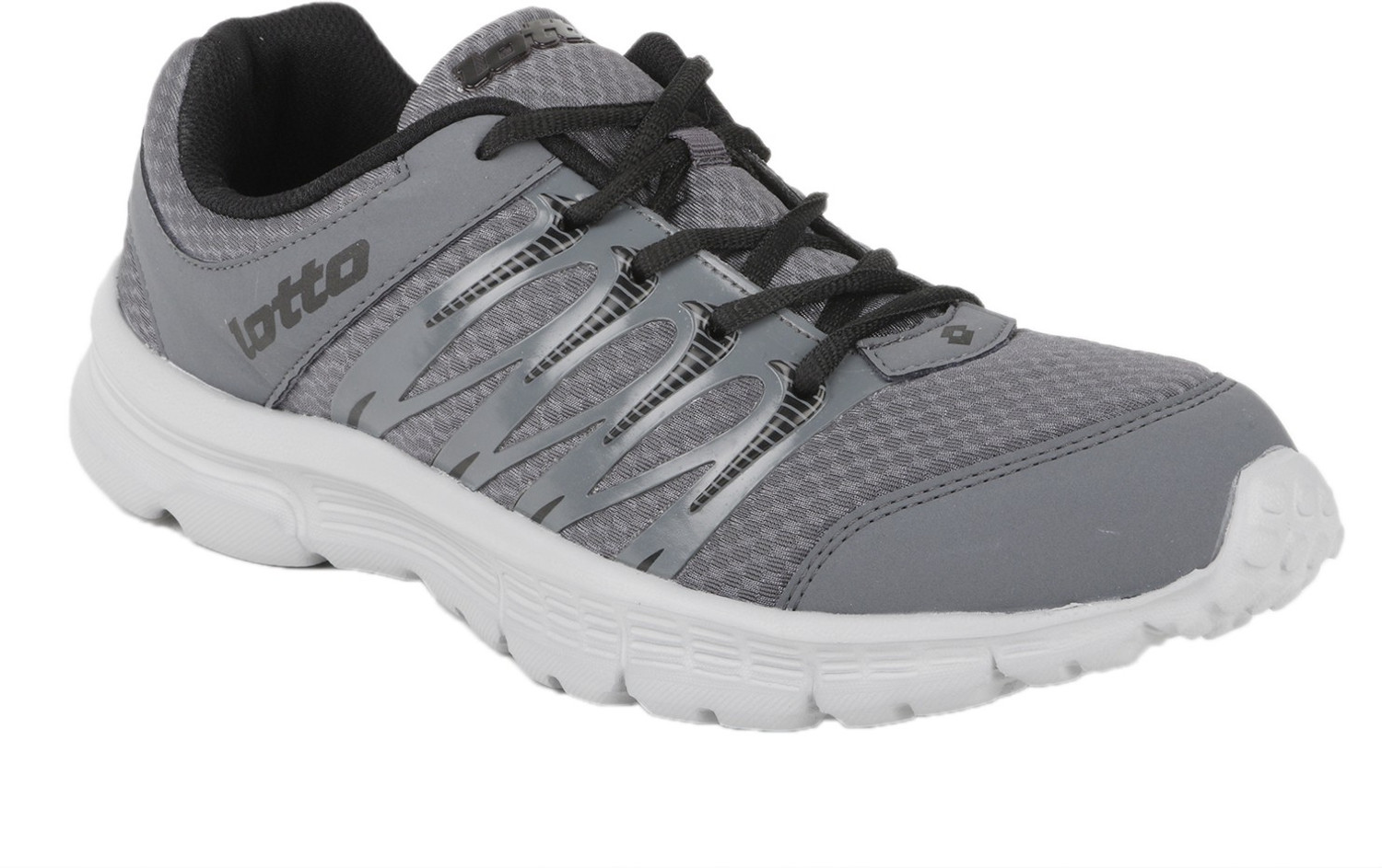 Image of LOTTO Adriano Grey /Black RUNNING SHOES For MEN 8 Running Shoe For Men