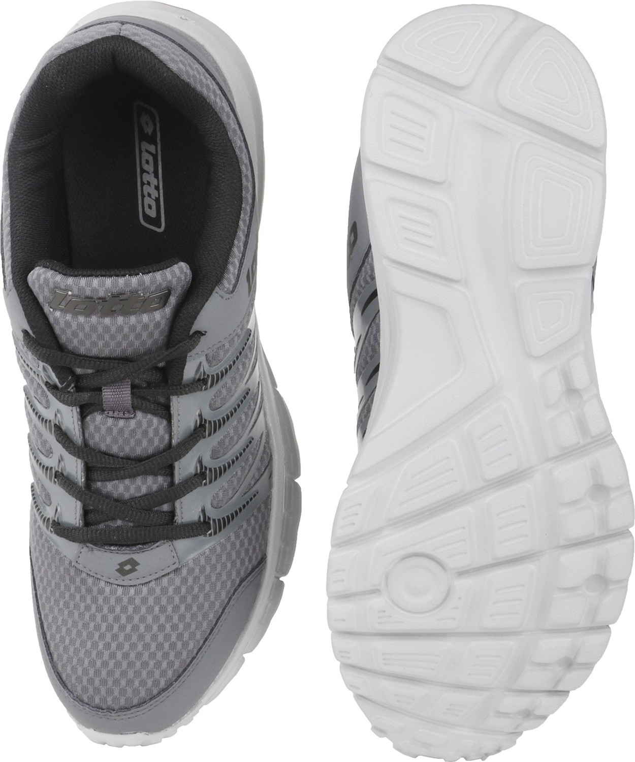 Image of LOTTO Adriano Grey /Black RUNNING SHOES For MEN 8 Running Shoe For Men