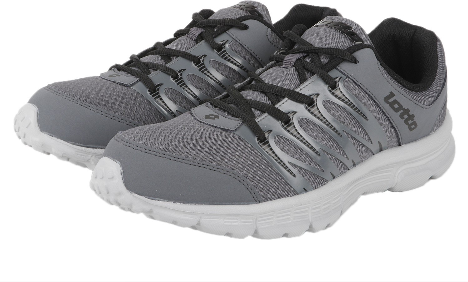 Image of LOTTO Adriano Grey /Black RUNNING SHOES For MEN 8 Running Shoe For Men