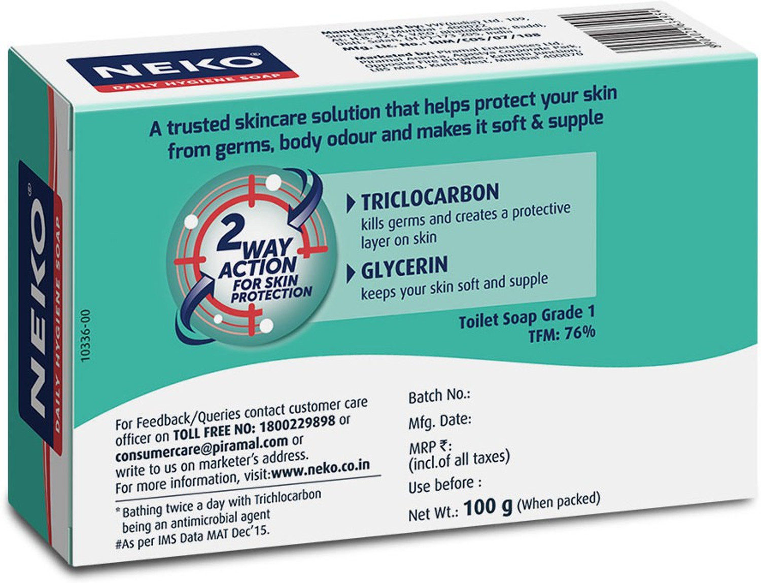 Image of NEKO Daily Hygiene Soap, 24 hours Germ Protection