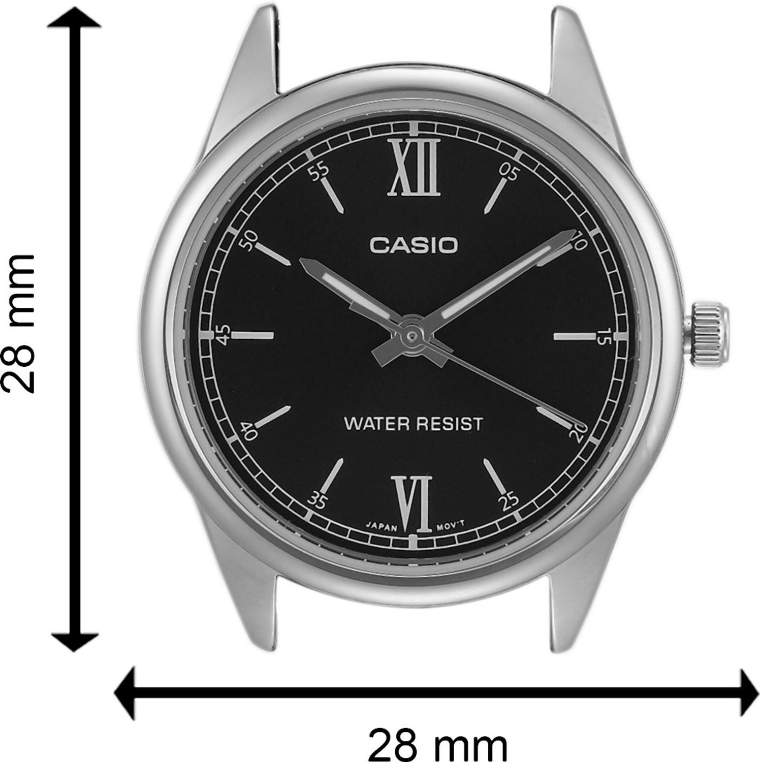 Image of CASIO LTP-V005D-1B2UDF Enticer Lady's ( LTP-V005D-1B2UDF ) Analog Watch - For Women