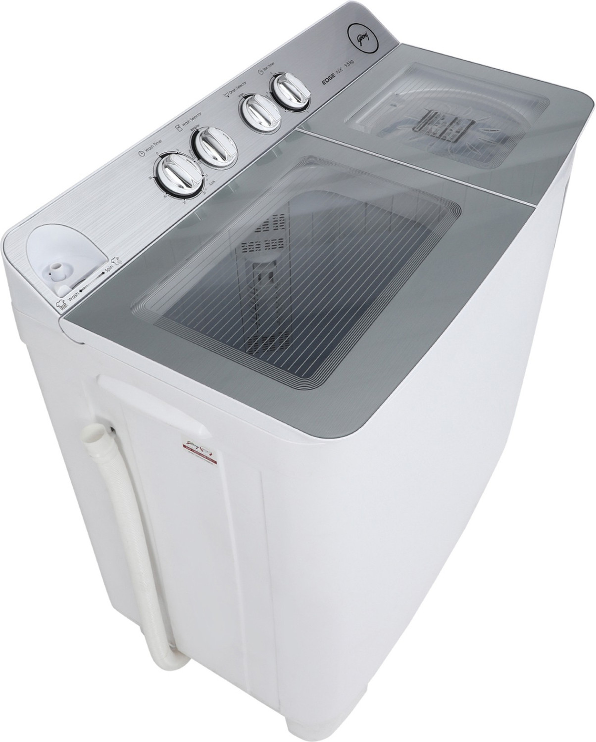 Image of Godrej 9.5 kg Semi Automatic Top Load Washing Machine White, Grey