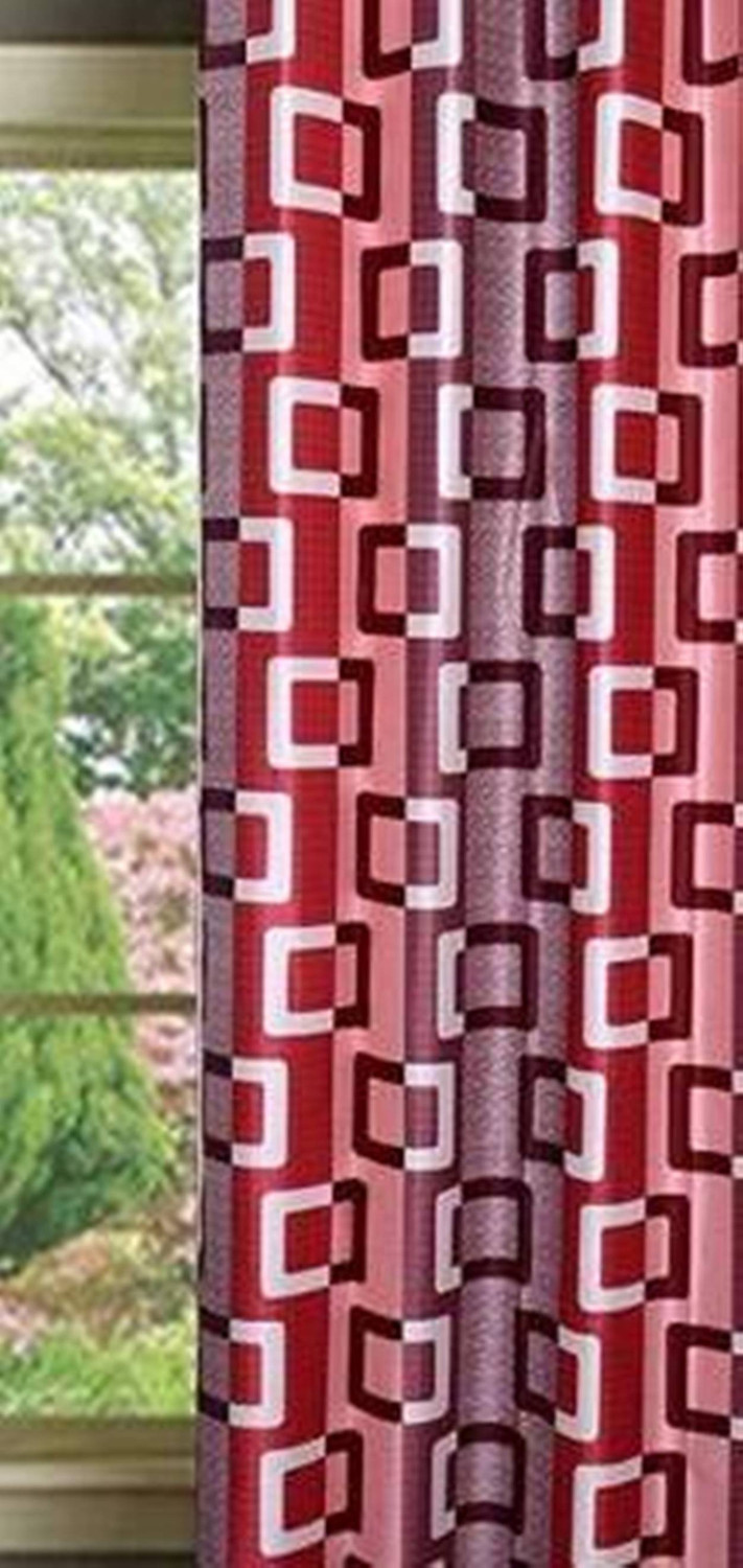 Image of Styletex 151 cm (5 ft) Window Polyester Semi Transparent Curtain Single Curtain