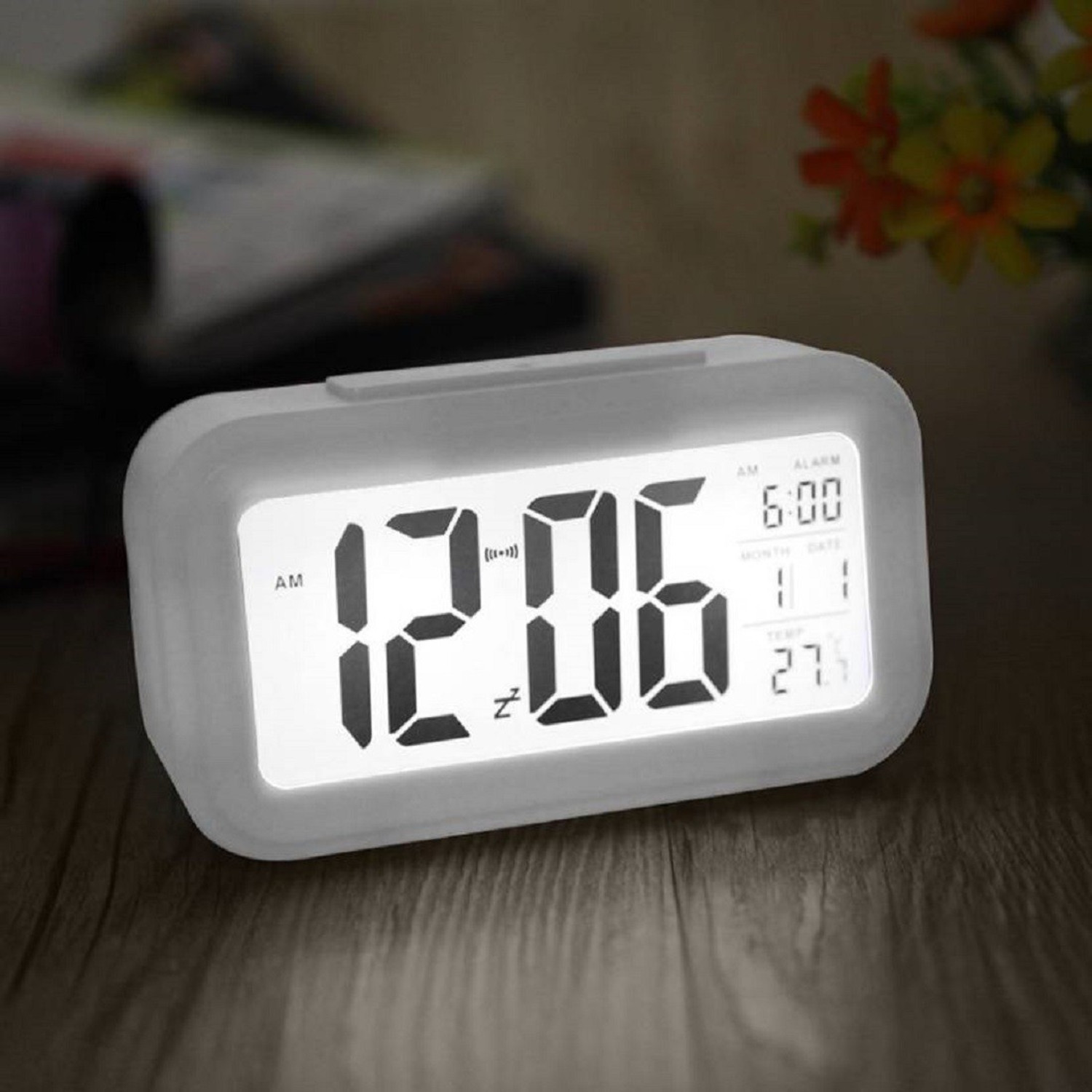 Image of Kadio Digital White Clock