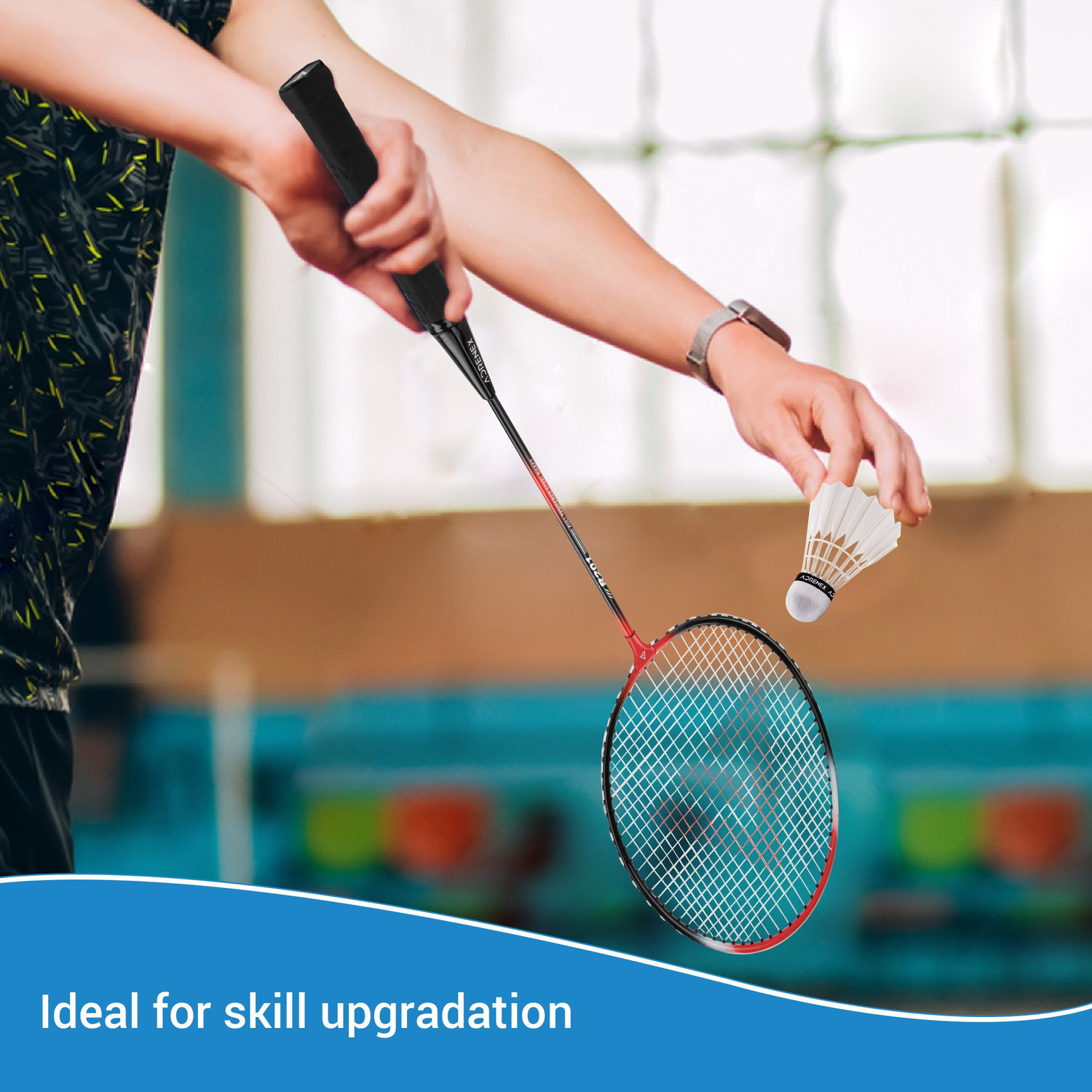 Image of Adrenex R201 Combo - 2 Racquet with Shuttle Badminton Kit