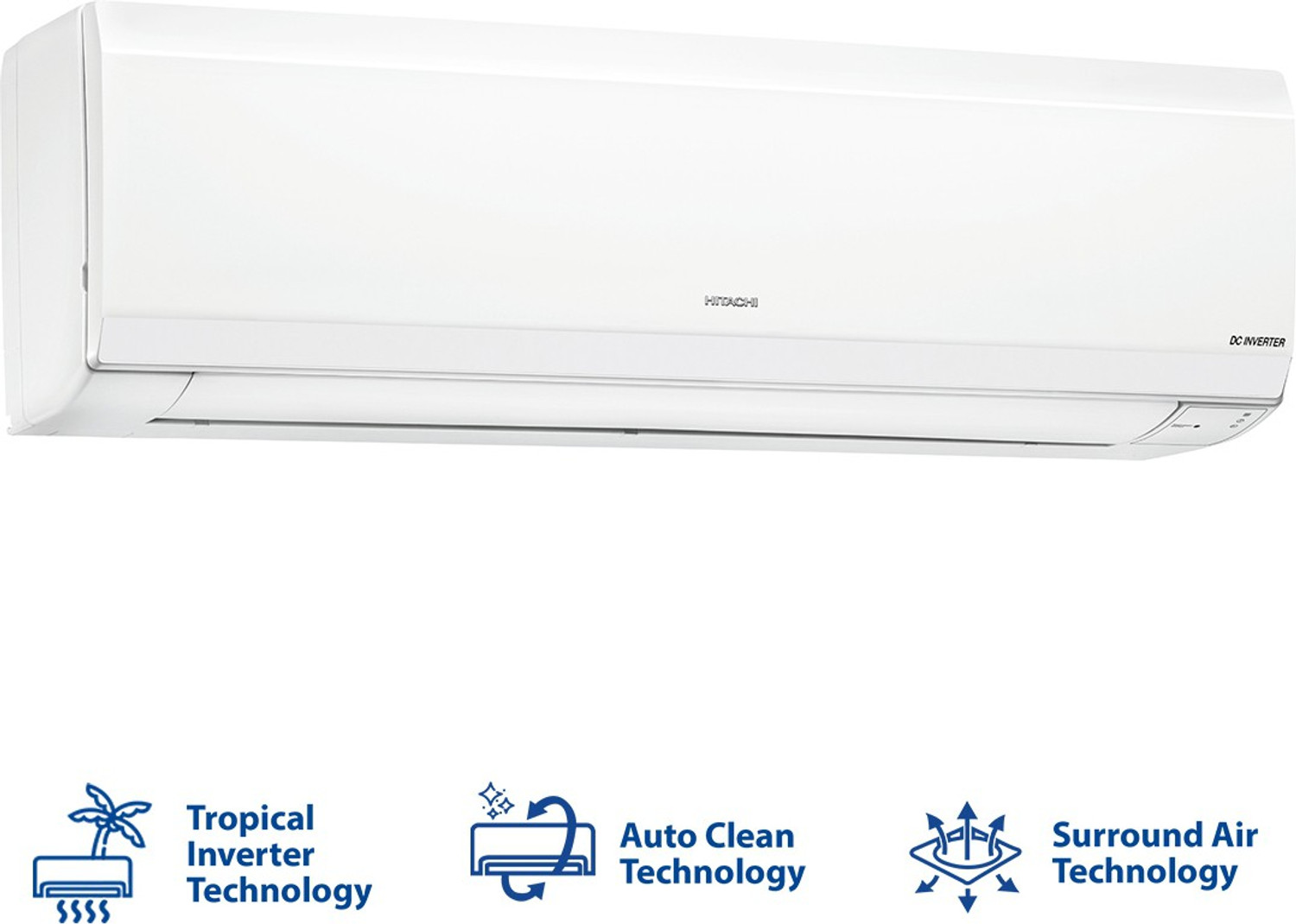 Image of Hitachi 1.5 Ton 3 Star Split Inverter AC - White (RSN /ESN /CSN-317HCEA, Copper Condenser)