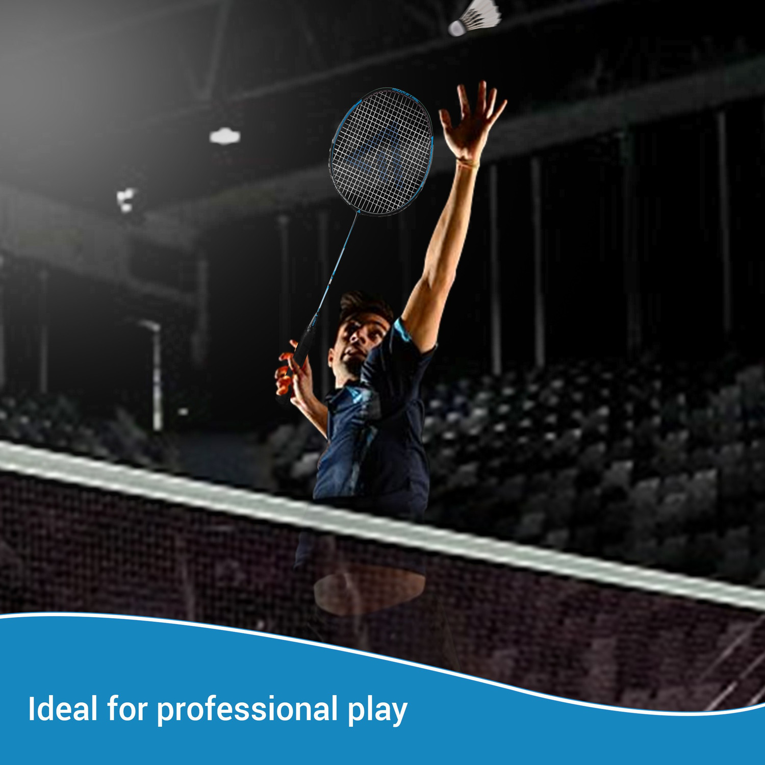 Image of Adrenex by Flipkart R501 Full Graphite Badminton Racquet Black, Blue Strung