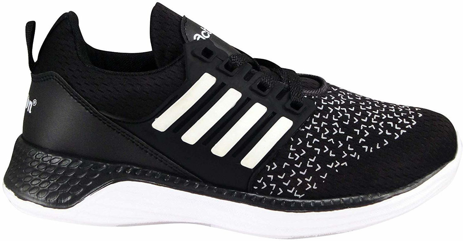 Image of action Synergy Men's 7260 Black /White Sports Walking Shoes For Men