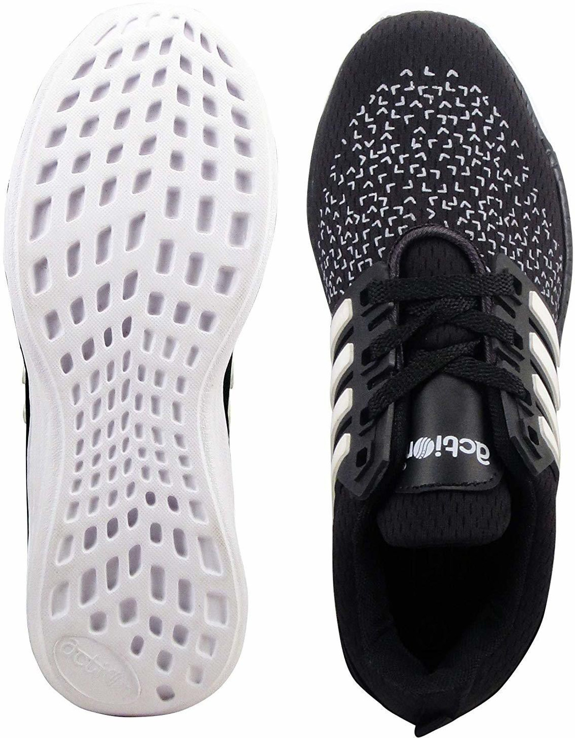 Image of action Synergy Men's 7260 Black /White Sports Walking Shoes For Men