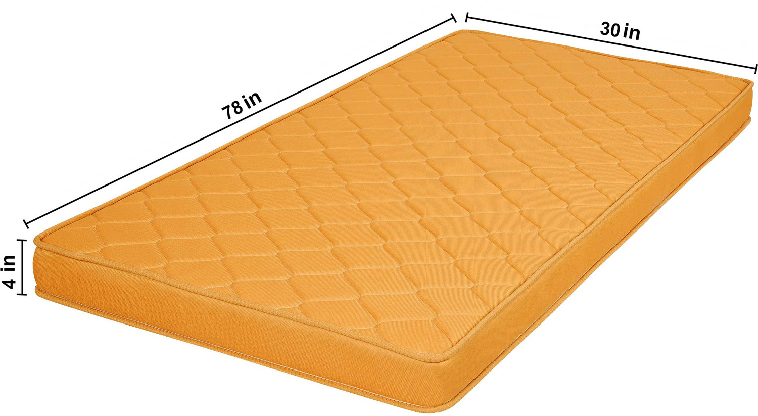 Image of Starlite Splendors Discover By Matress Firm PUF 4 inch Single PU Foam Mattress (L x W: 78 inch x 30 inch)
