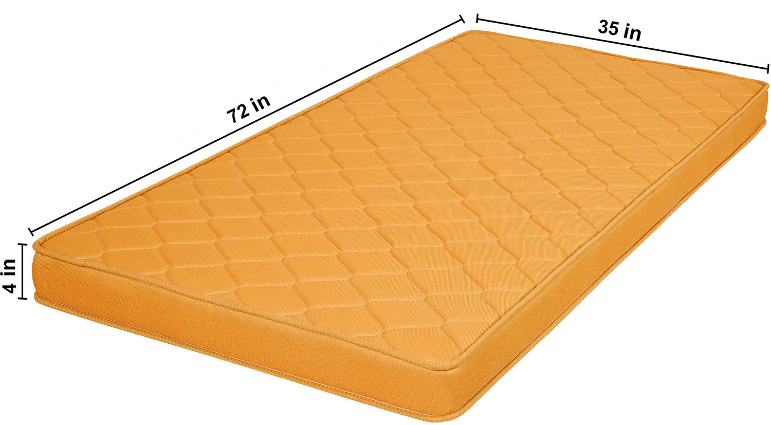 Image of Starlite Splendors Select by Sleepwell Extra Firm PUF 4 inch Single PU Foam Mattress