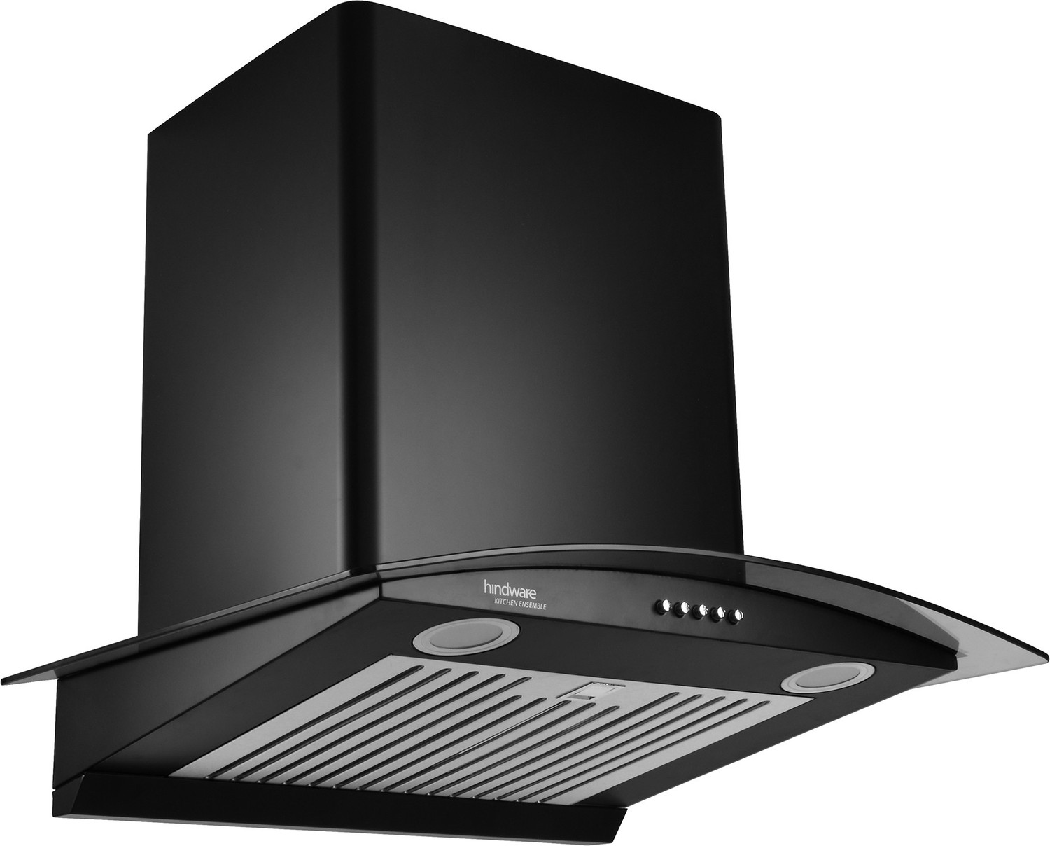 Image of Hindware Elena 60cm Auto Clean Wall Mounted Black 1100 CMH Chimney