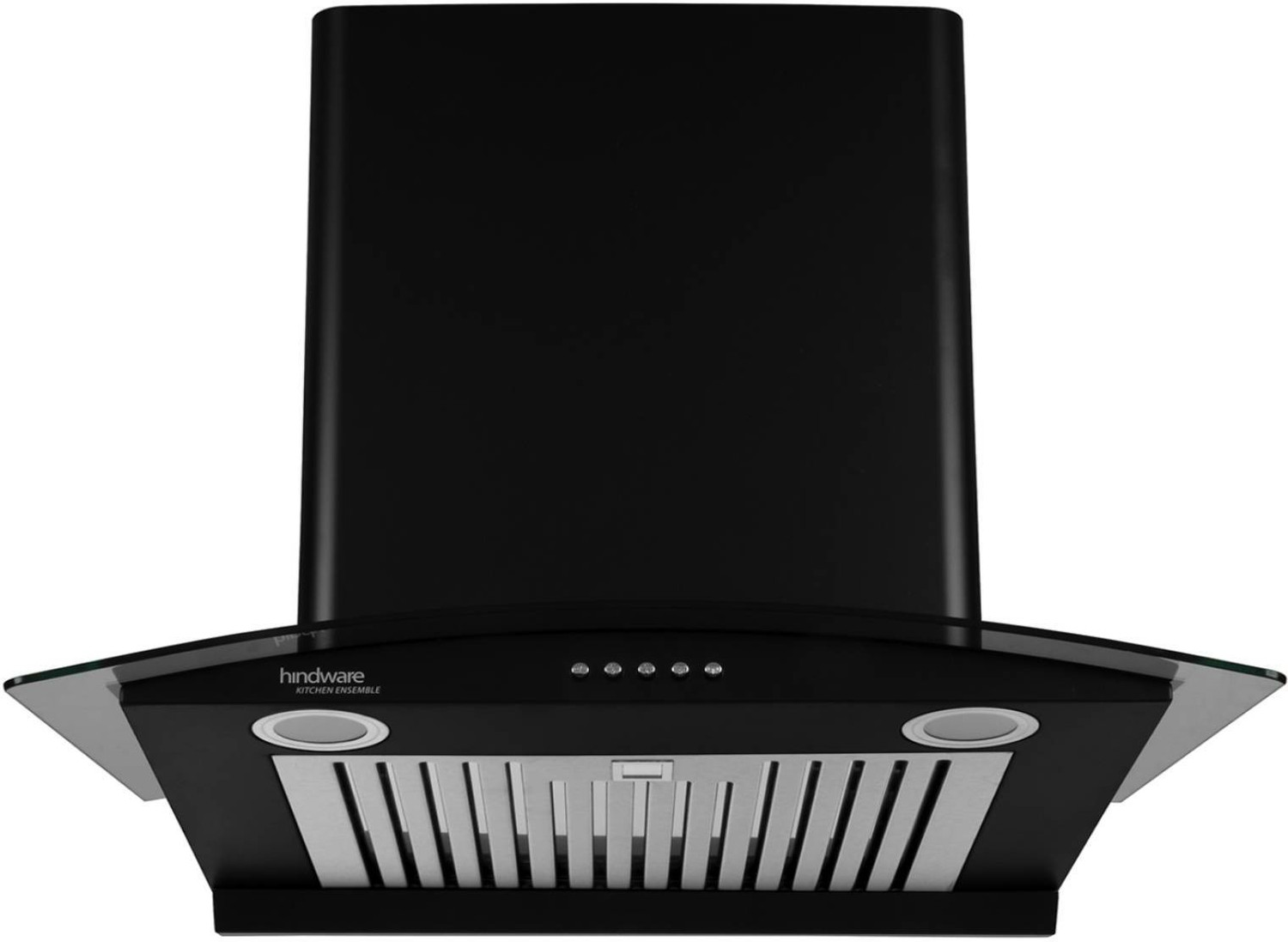 Image of Hindware Elena 60cm Auto Clean Wall Mounted Black 1100 CMH Chimney