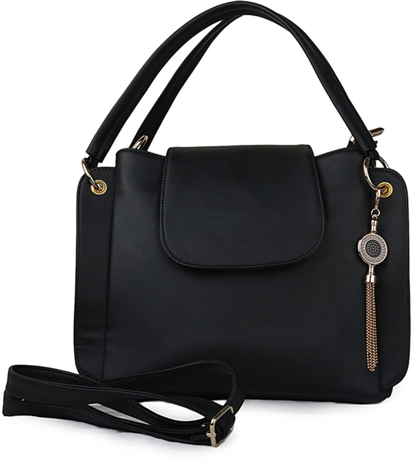 Image of Roseberries Black Sling Bag Rose59754Flap