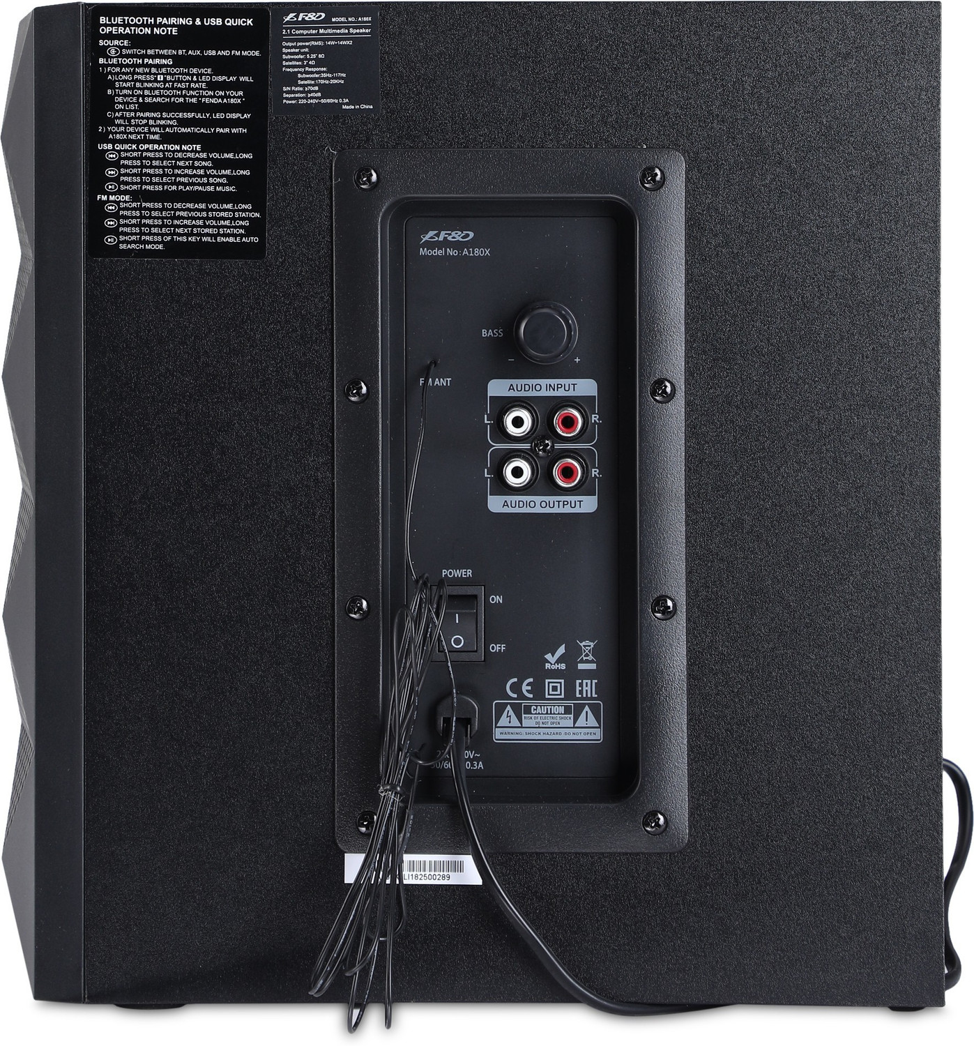 Image of F&D A180X 84 W Portable Bluetooth Home Theatre