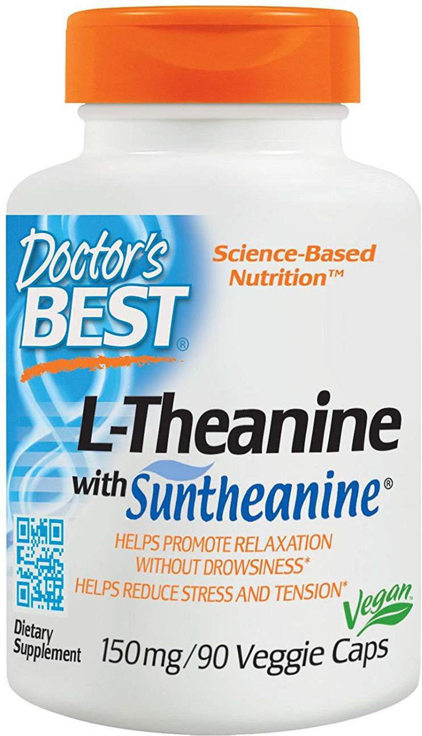 Doctor's Best Suntheanine L-Theanine, 150 mg, 90 Veggie Caps