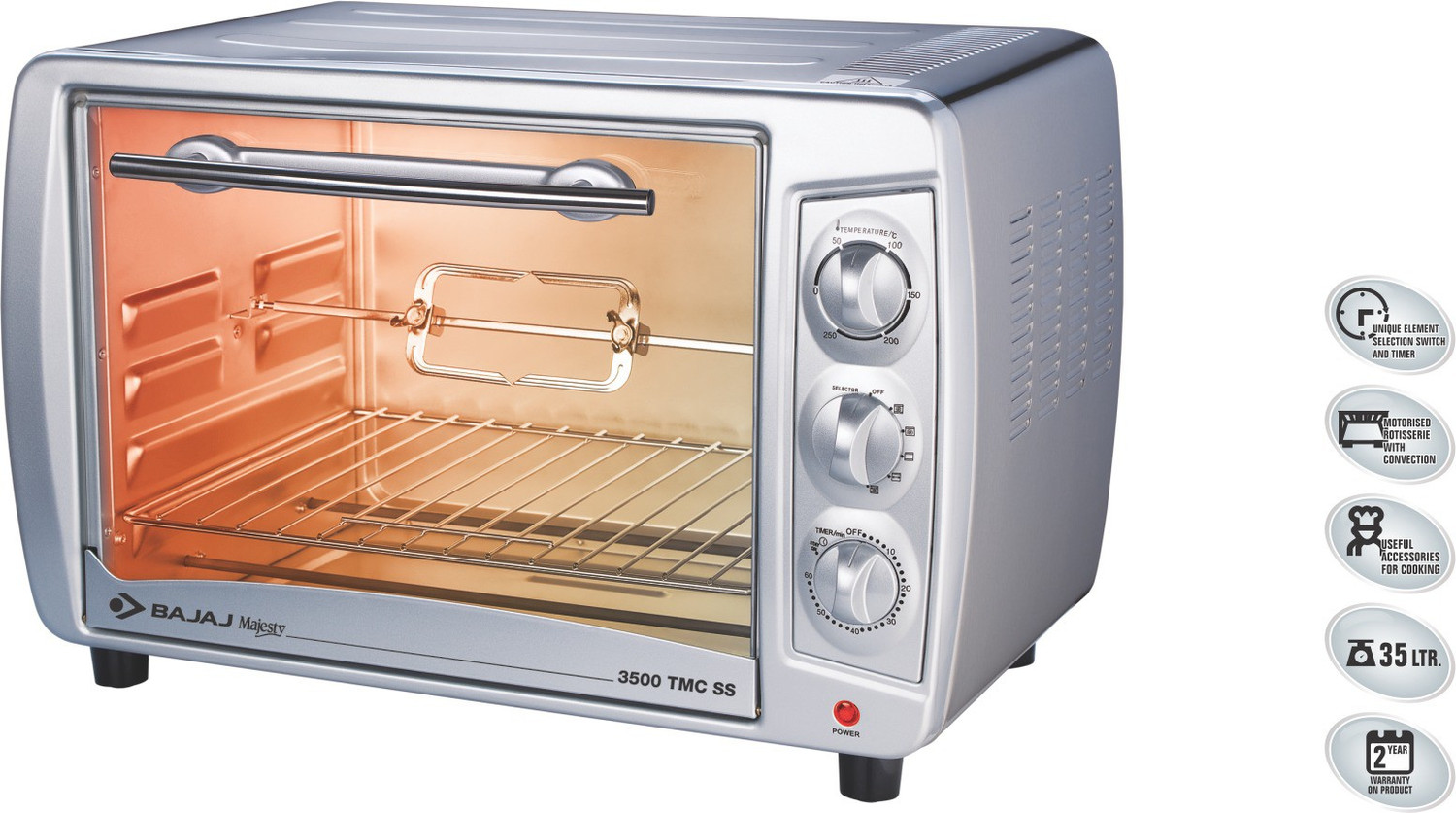 Image of BAJAJ 35-Litre Oven Toaster Grill (OTG)