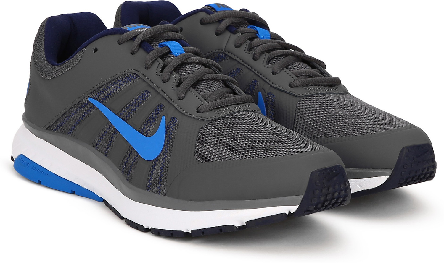 nike men grey dart 12 msl running shoes