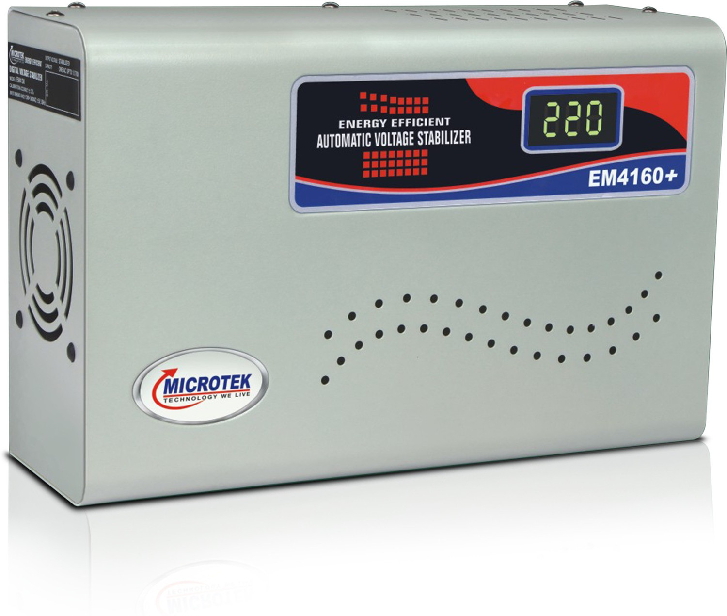 Image of Microtek EM4160+ Digital Display For AC upto 1.5Ton (160V-285V) Voltage Stabilizer