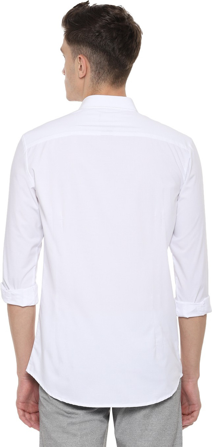 Image of Allen Solly Men Solid Casual White Shirt