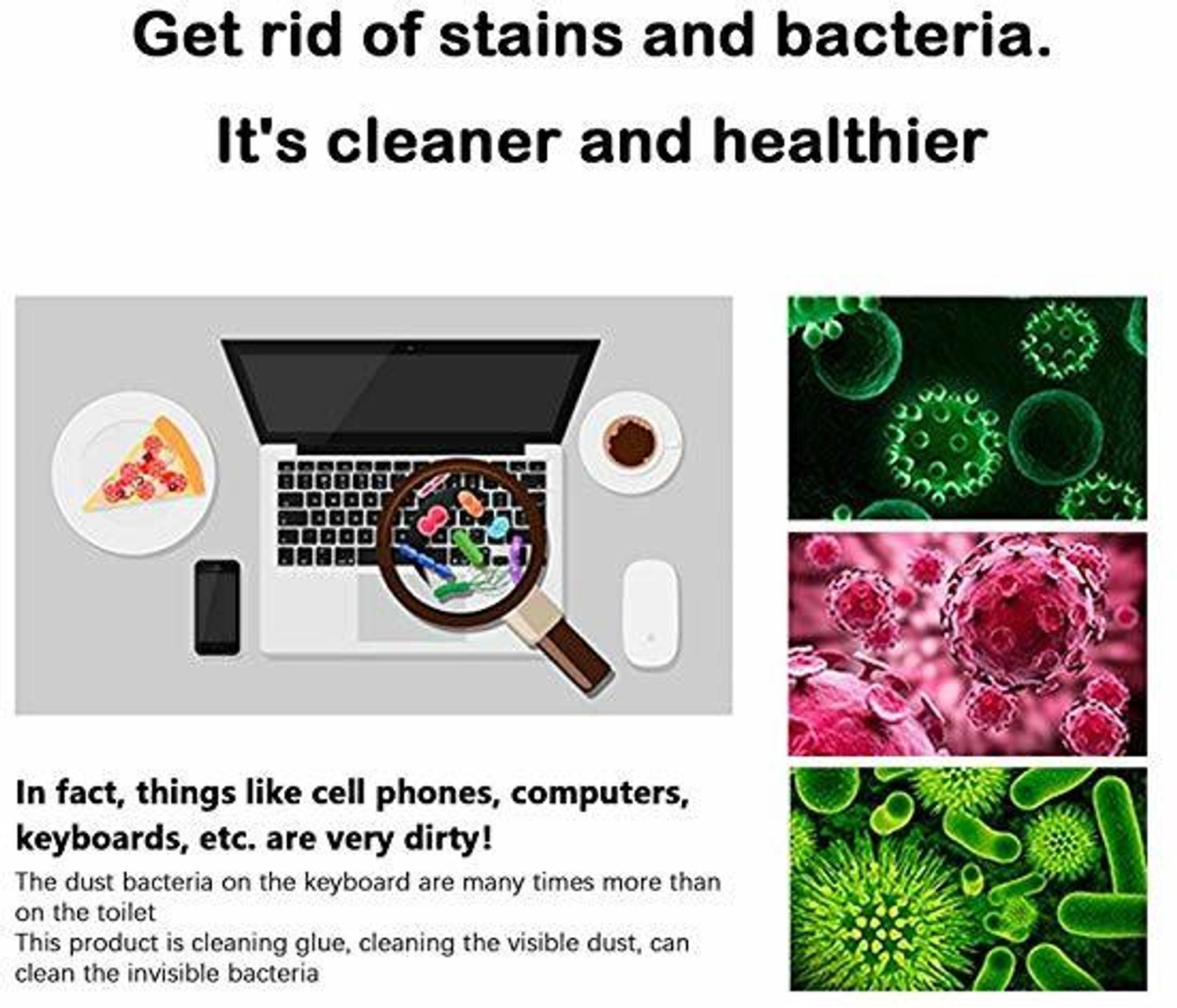 Image of Kaamastra Multi Colored Super Clean Magical Universal Cleaning Slimy Gel for Computers, Gaming, Laptops, Mobiles