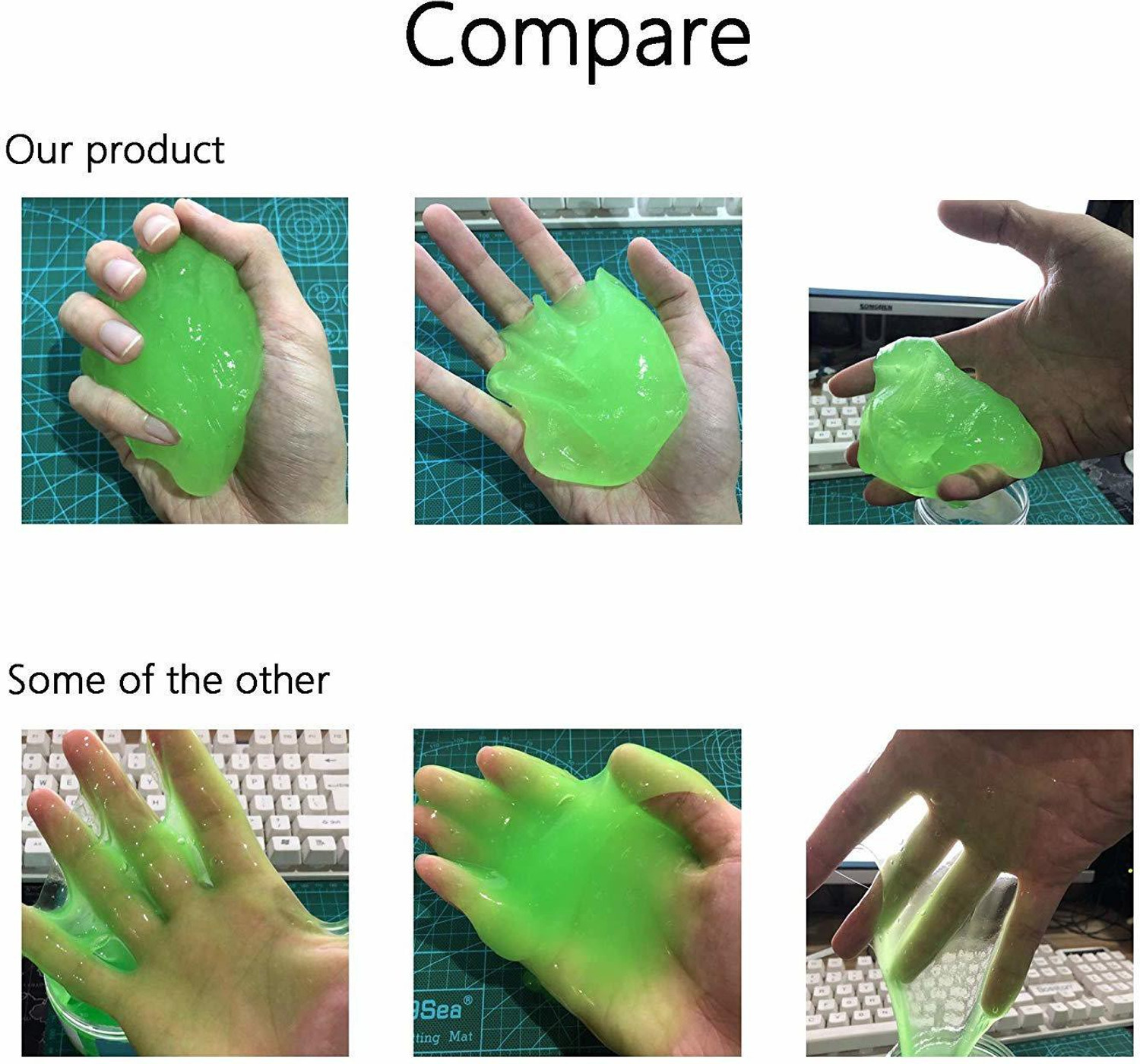 Image of Kaamastra Multi Colored Super Clean Magical Universal Cleaning Slimy Gel for Computers, Gaming, Laptops, Mobiles