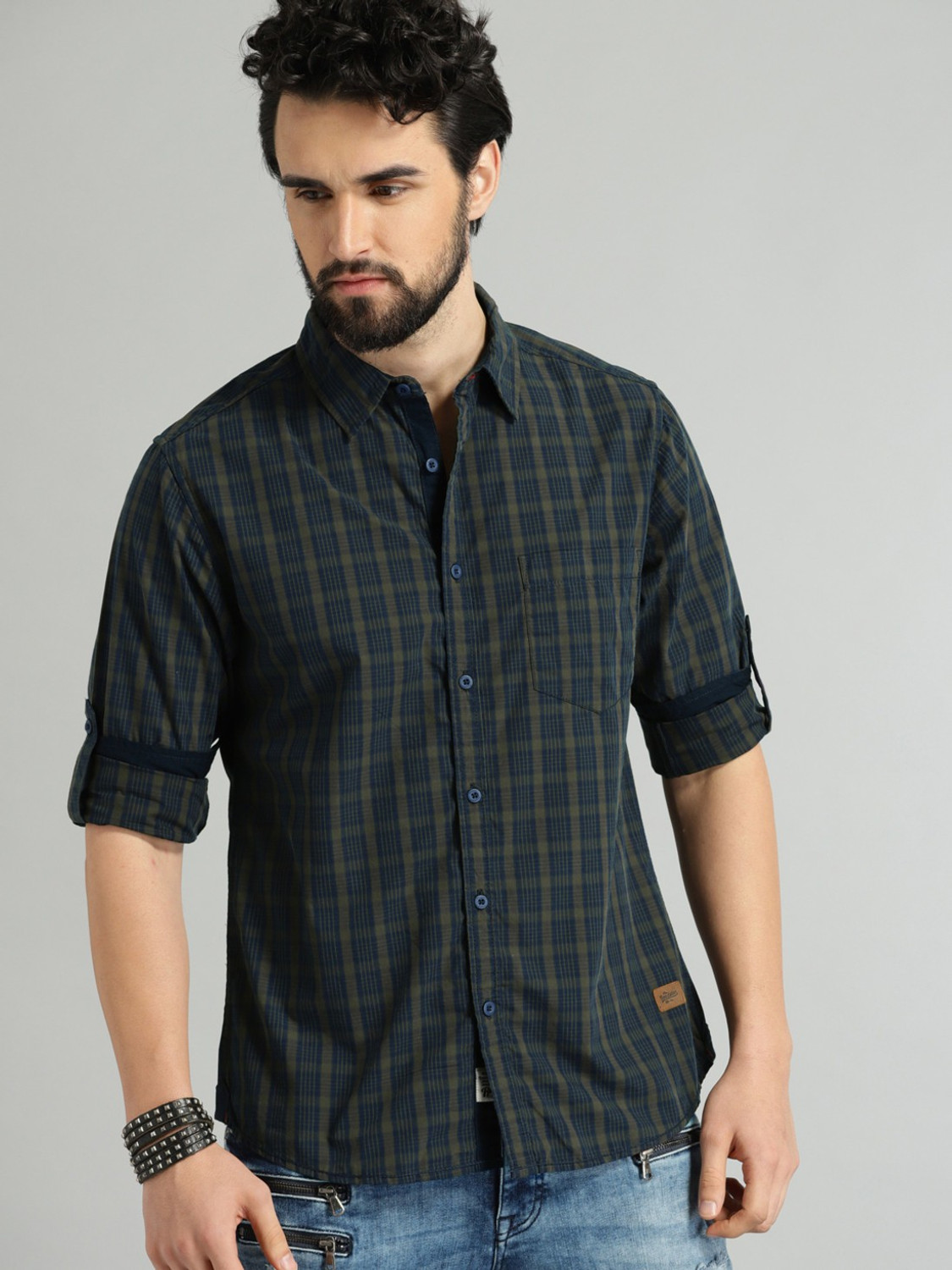 Roadster casual shirts discount
