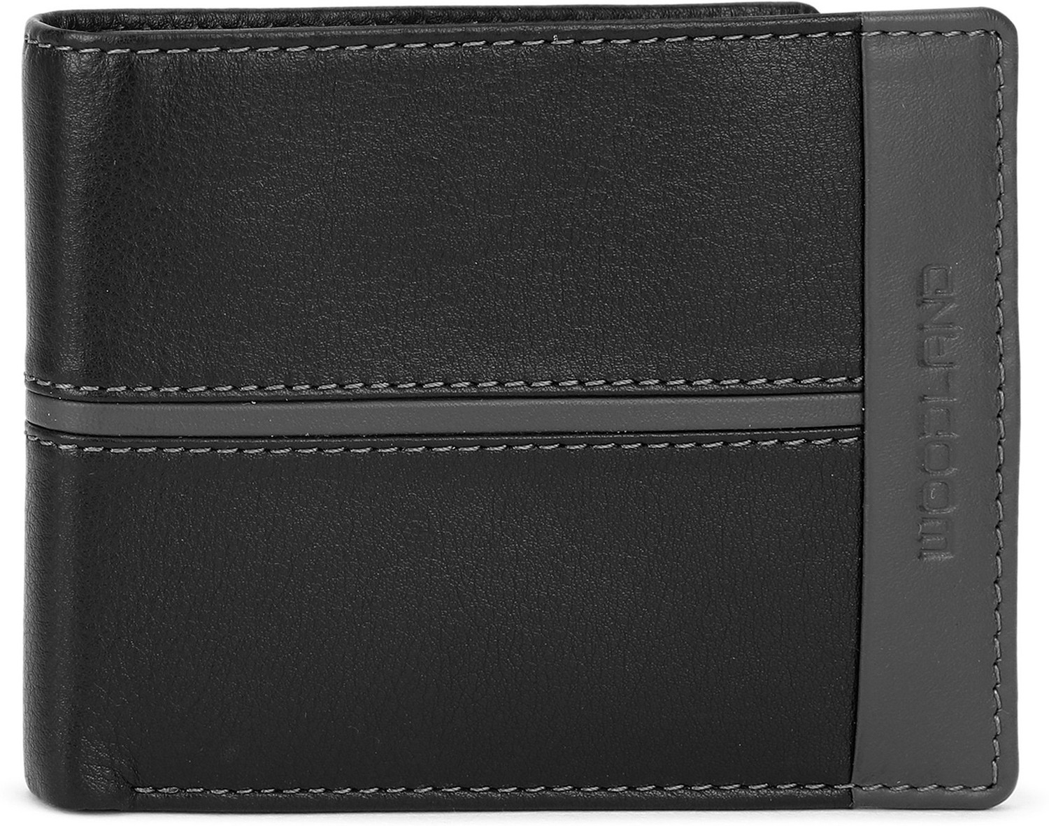 WOODLAND Men Black Genuine Leather Wallet 3 Card Slots Price