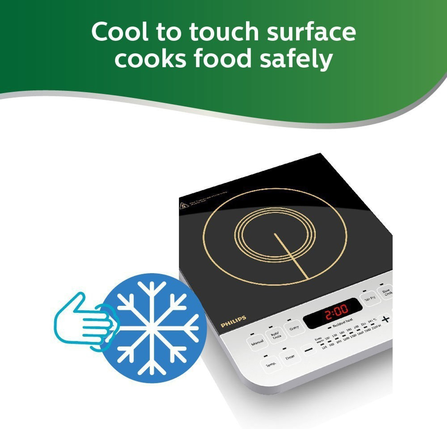 PHILIPS Induction Cooktop (Black, Push Button HD4928 /01) Price History