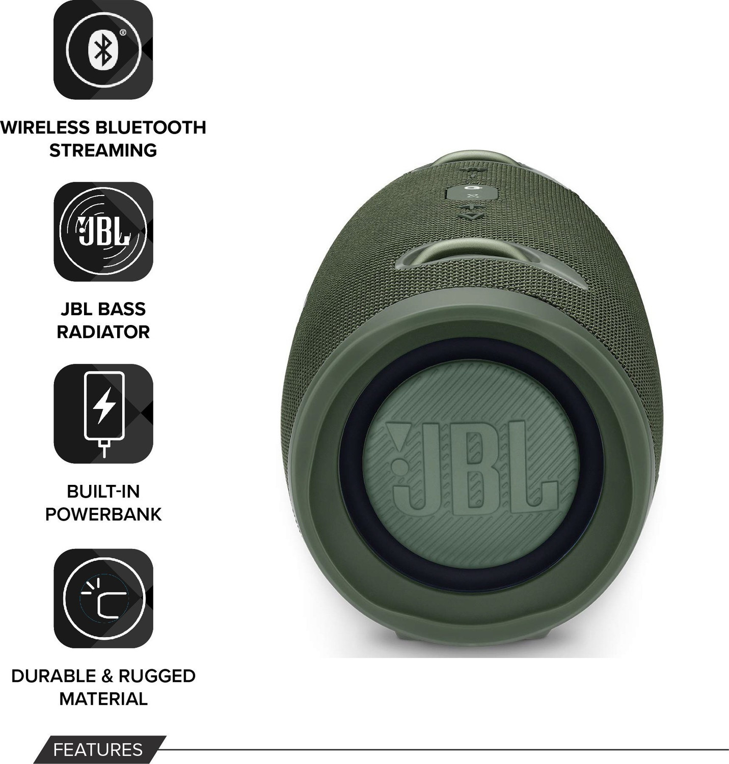 Image of JBL XTREME 2 IPX7 Waterproof Portable Bluetooth Speaker