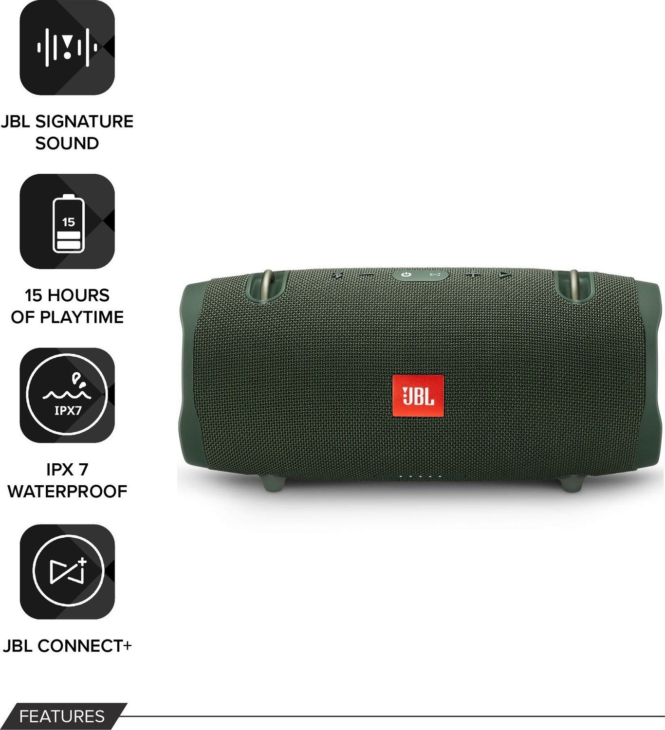 Image of JBL XTREME 2 IPX7 Waterproof Portable Bluetooth Speaker