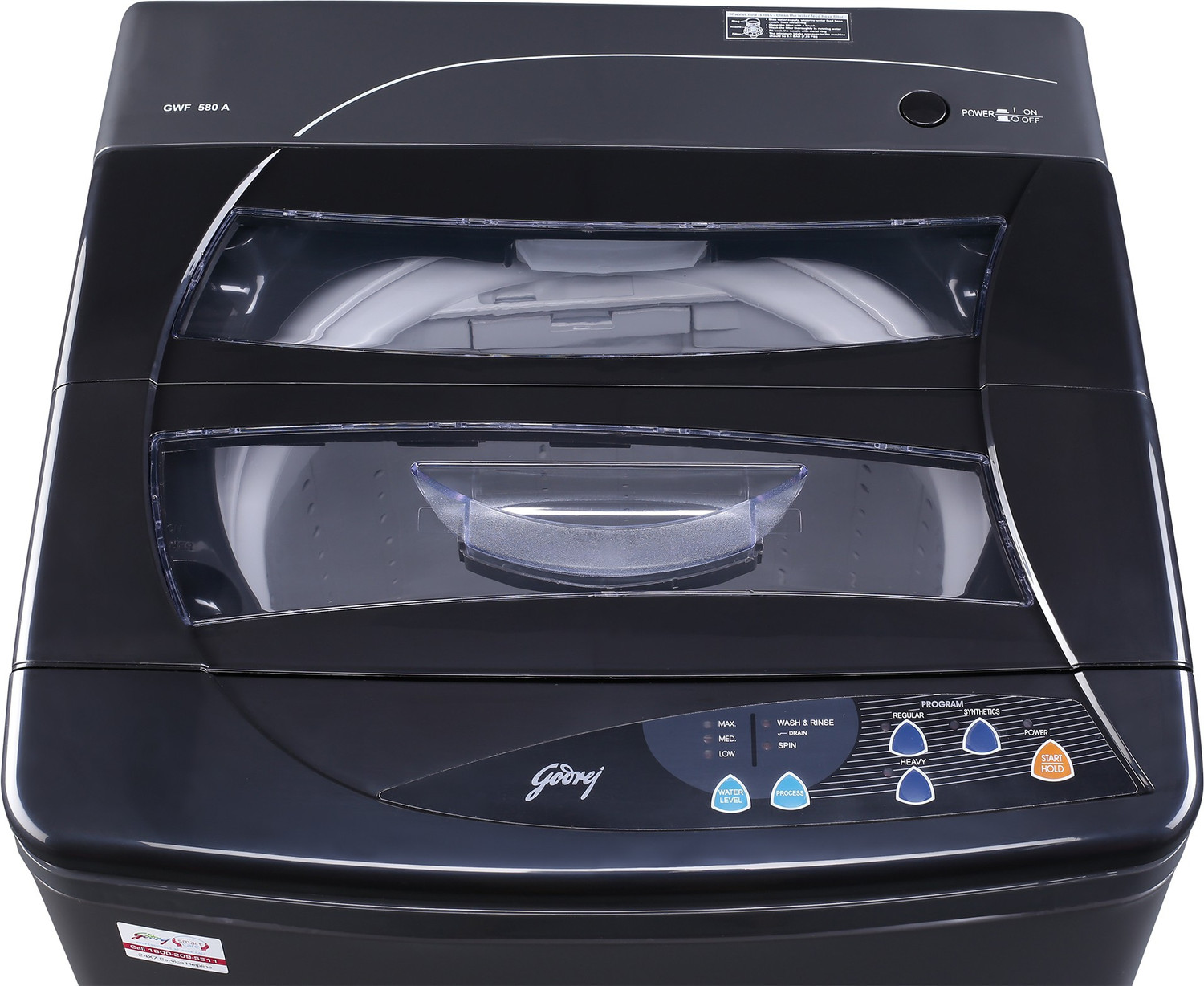 Image of Godrej 5.8 kg Fully Automatic Top Load Washing Machine Grey