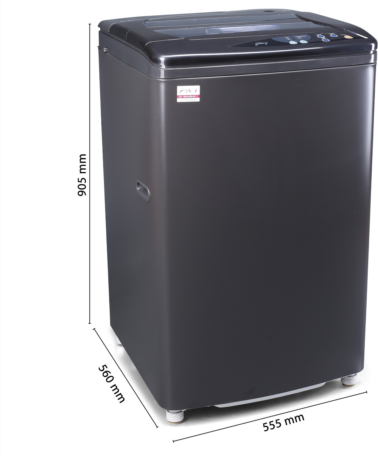 Image of Godrej 5.8 kg Fully Automatic Top Load Washing Machine Grey