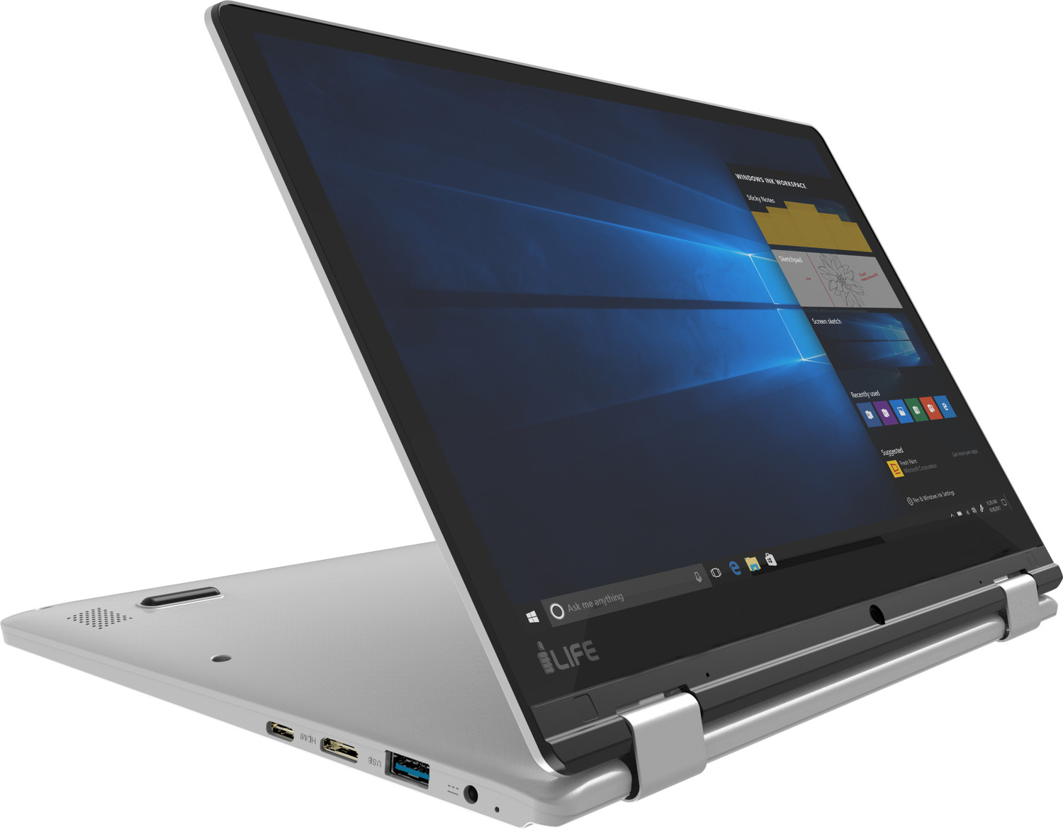 Image of LifeDigital Zed Series Intel Celeron Dual Core N3350 - (2 GB /32 GB EMMC Storage /Windows 10 Home) Zed Note Prime 2 in 1 Laptop
