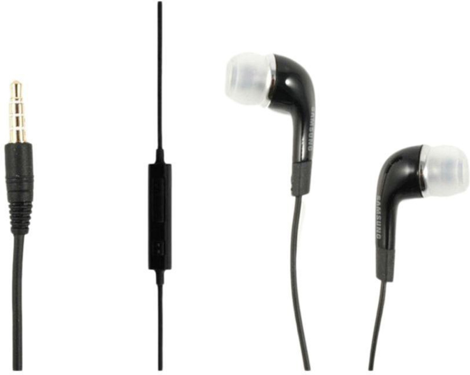 SAMSUNG EHS64 Wired Headset  (Black, In the Ear)