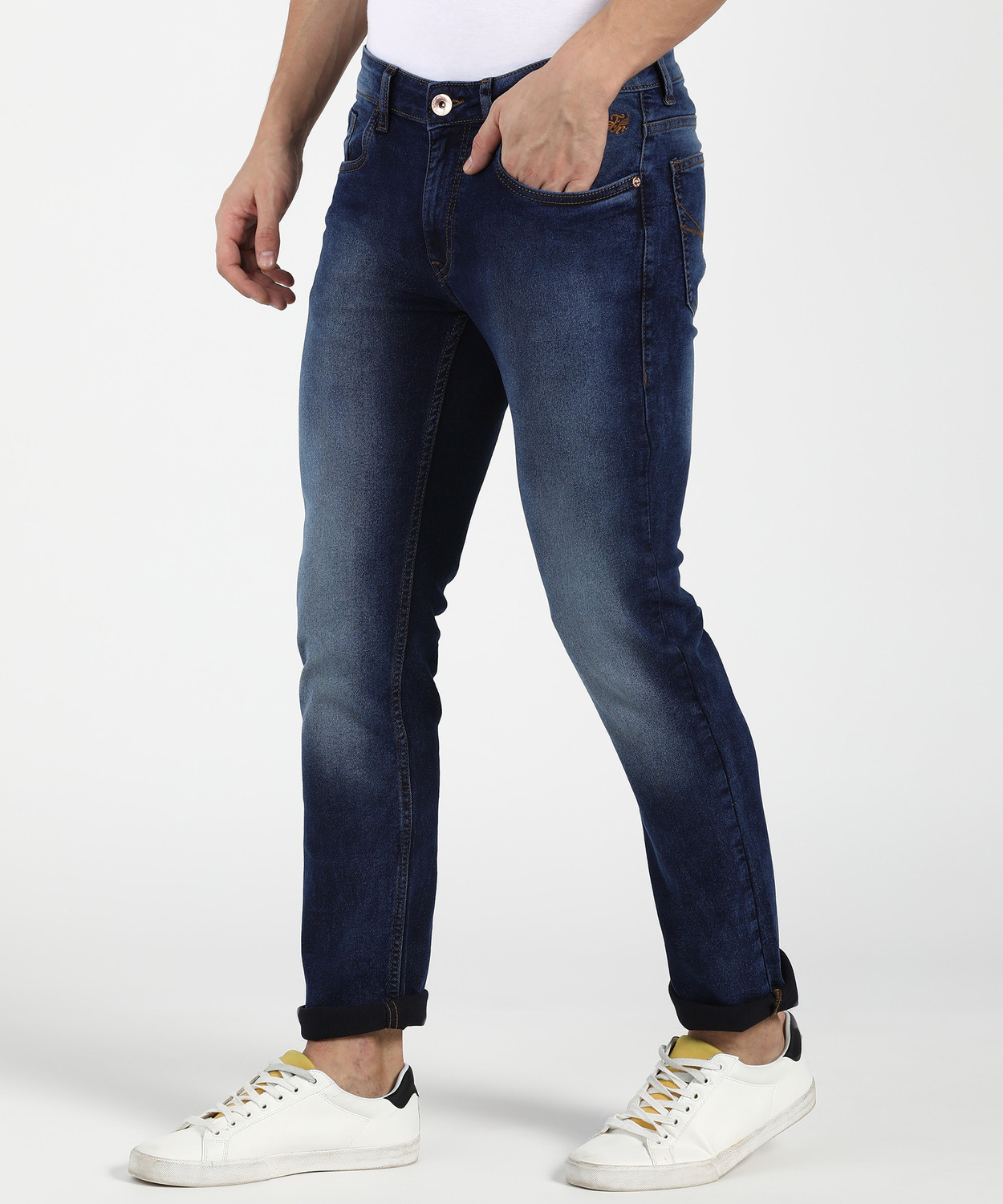Flying machine tapered hotsell fit men blue jeans