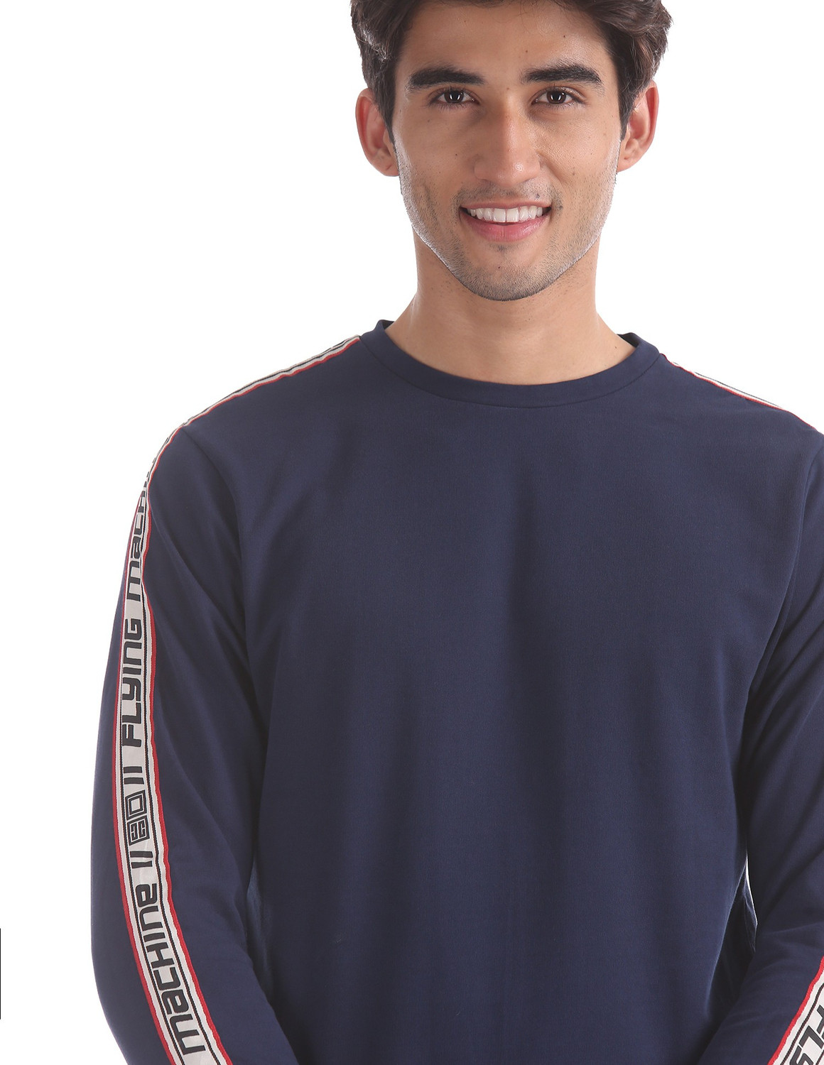 Flying machine full sleeve solid men's sweatshirt hot sale