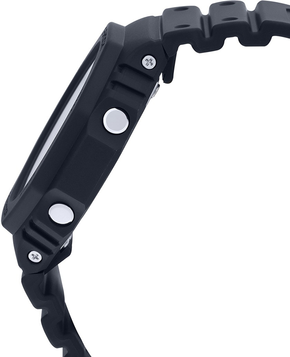 Image of CASIO GA-2100-1A1DR G-SHOCK GA-2100-1A1DR Black Dial Resin Strap Analog-Digital Watch - For Men