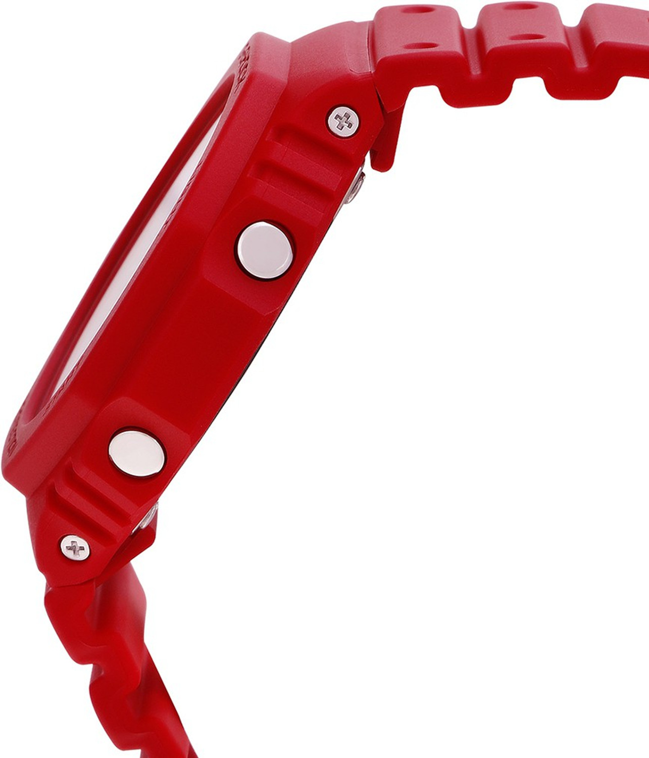 Image of CASIO GA-2100-4ADR G-SHOCK GA-2100-4ADR Red Dial Resin Strap Analog-Digital Watch - For Men