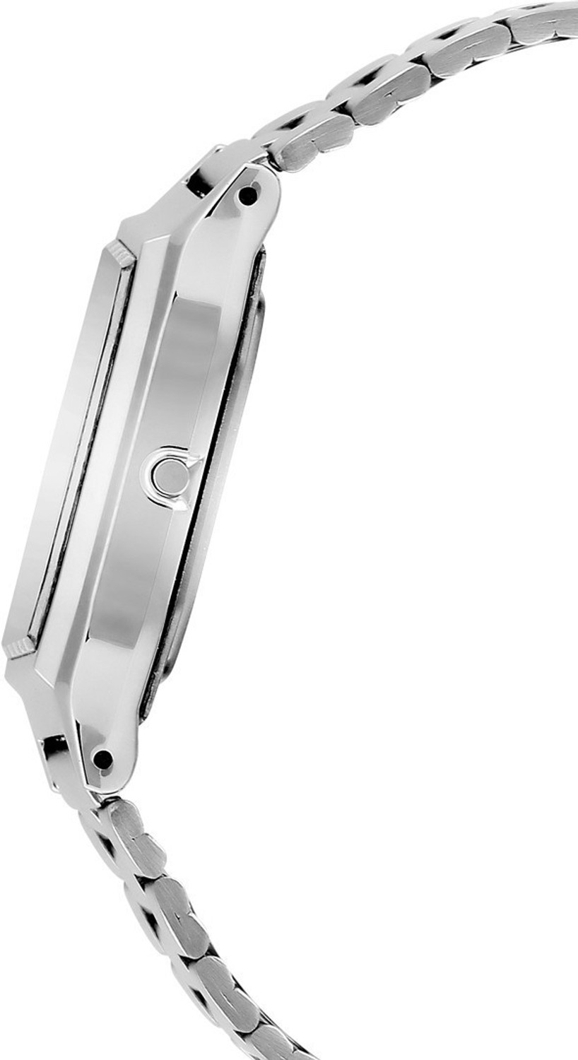 Image of CASIO AQ-230A-7BMQ Vintage AQ-230A-7BHDF White Dial Silver Stainless Steel Band Analog-Digital Watch - For Men & Women