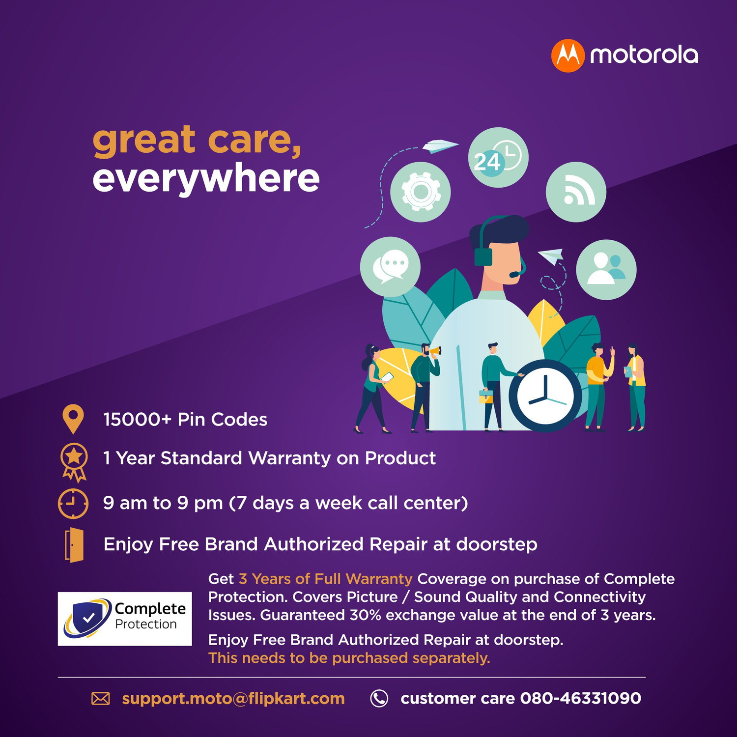 Image of MOTOROLA ZX 109 cm (43 inch) Ultra HD (4K) LED Smart Android TV with Wireless Gamepad (43SAUHDM)