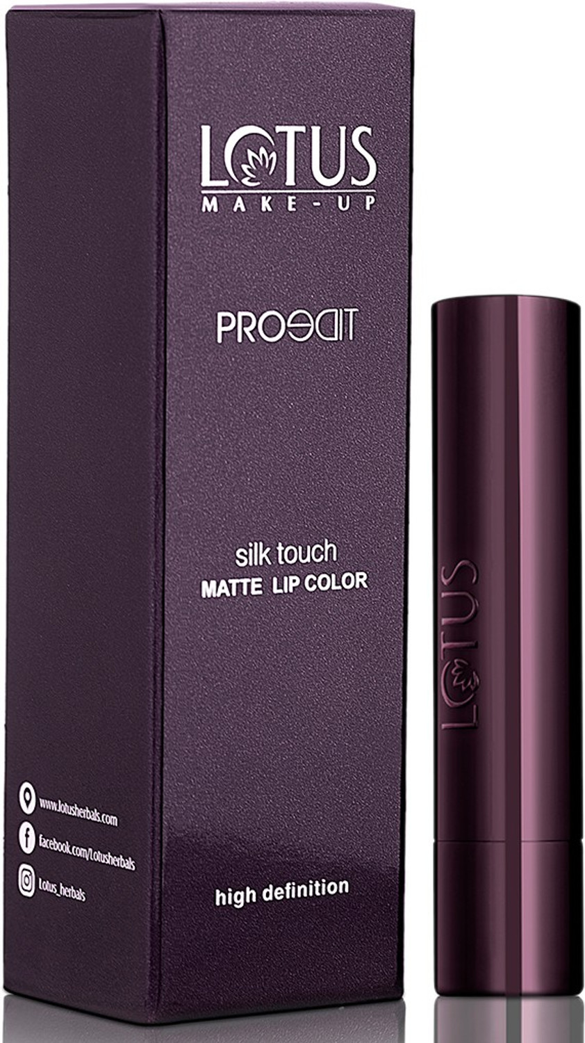 Image of LOTUS MAKE - UP Proedit Silk Touch Matte Lip Color Wine Whim SM08 (Wine, 4.2 g)