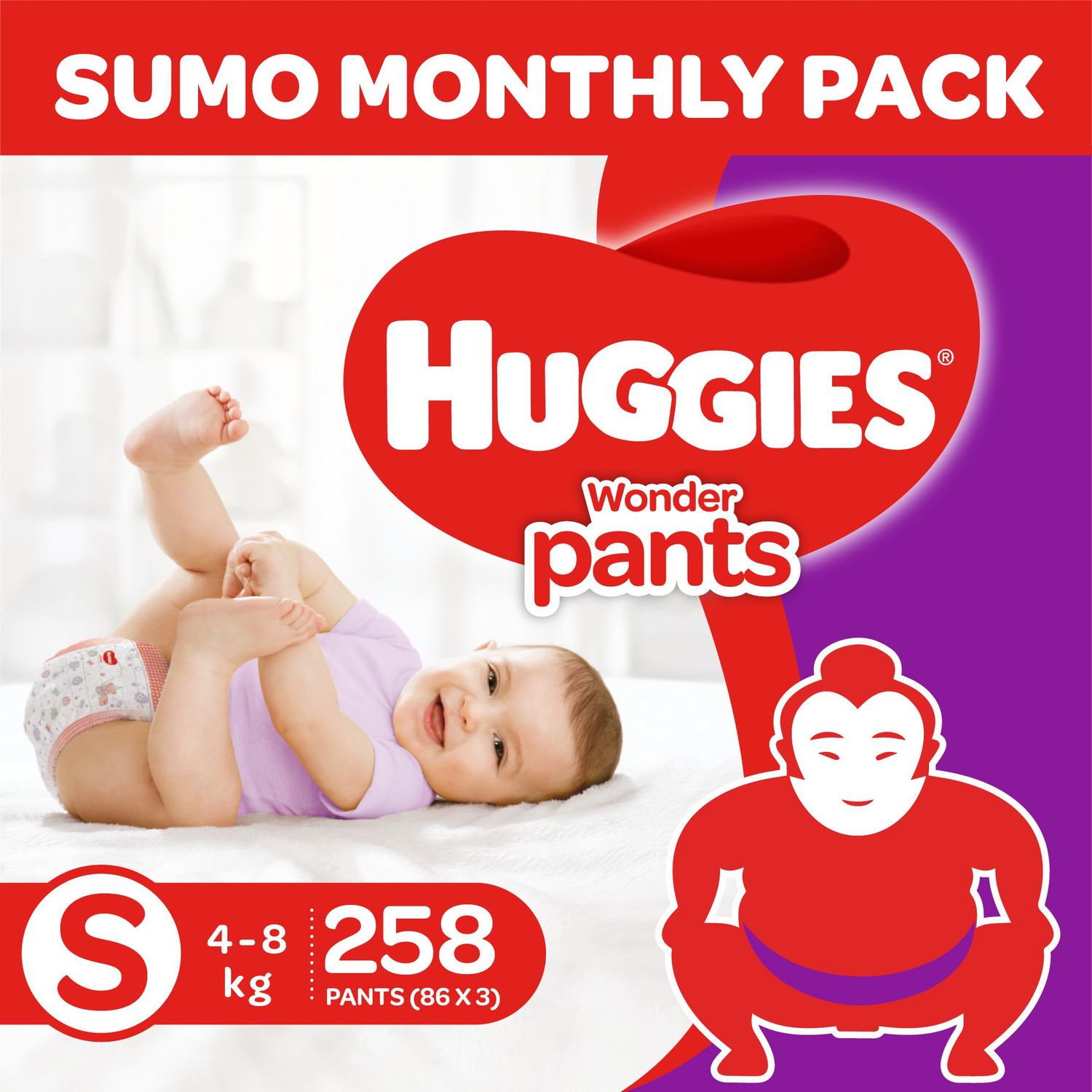 Image of Huggies Wonder Pants with Bubble Bed Technology Diapers - S