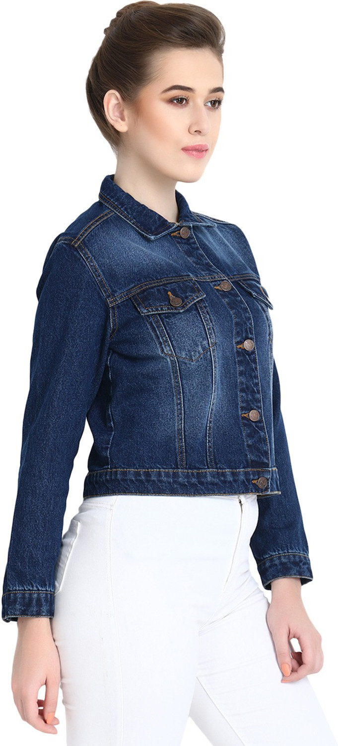 KOTTY Full Sleeve Washed Women Denim Jacket Price History