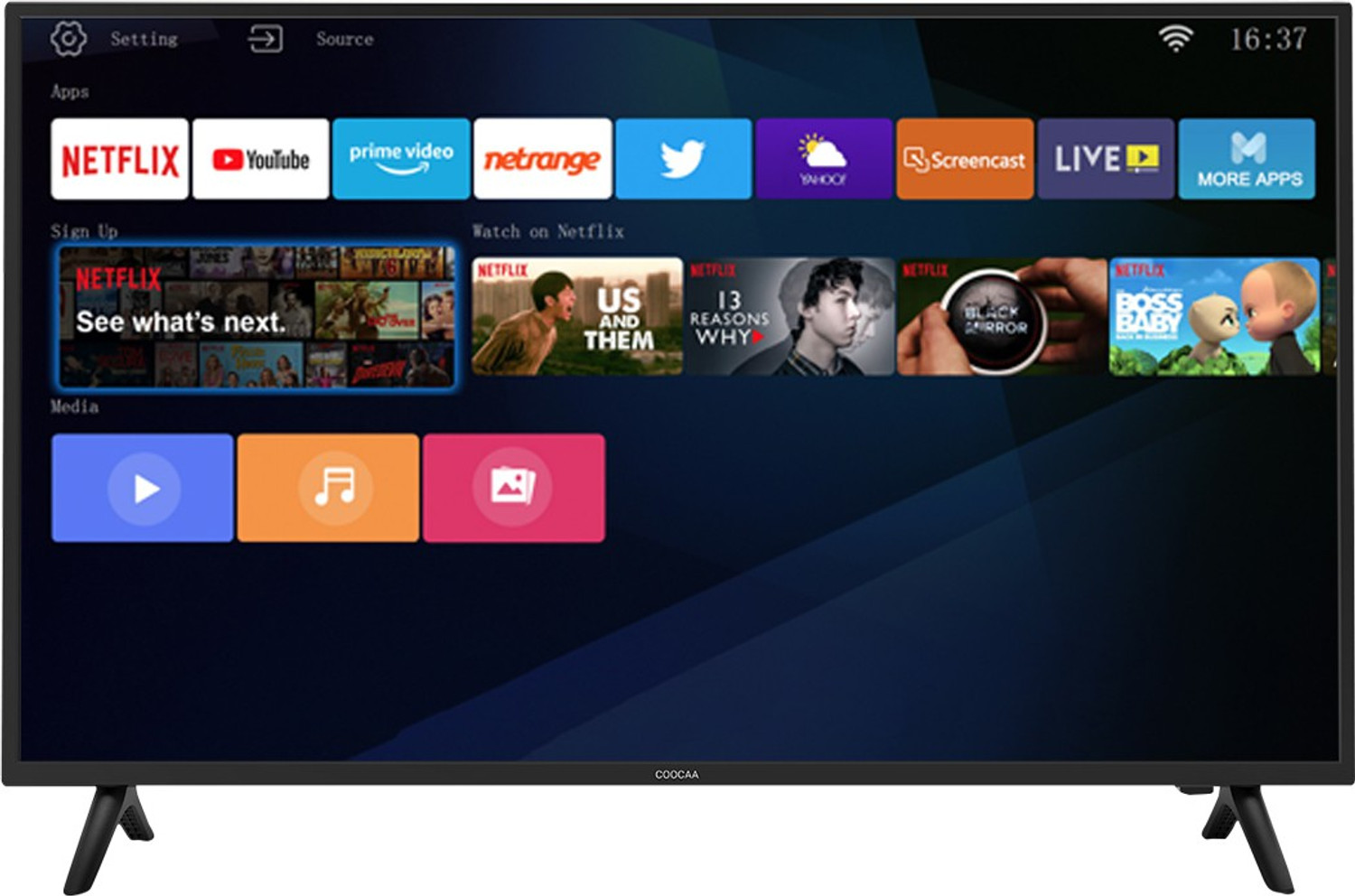 Image of Coocaa 127 cm (50 inch) Ultra HD (4K) LED Smart Linux TV