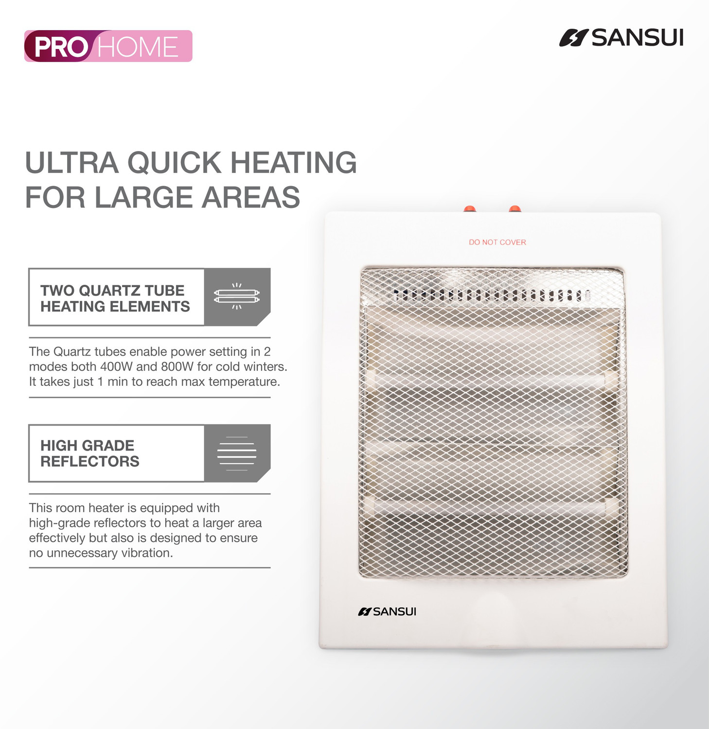 Image of Sansui SQH800 SQH800 Quartz Room Heater