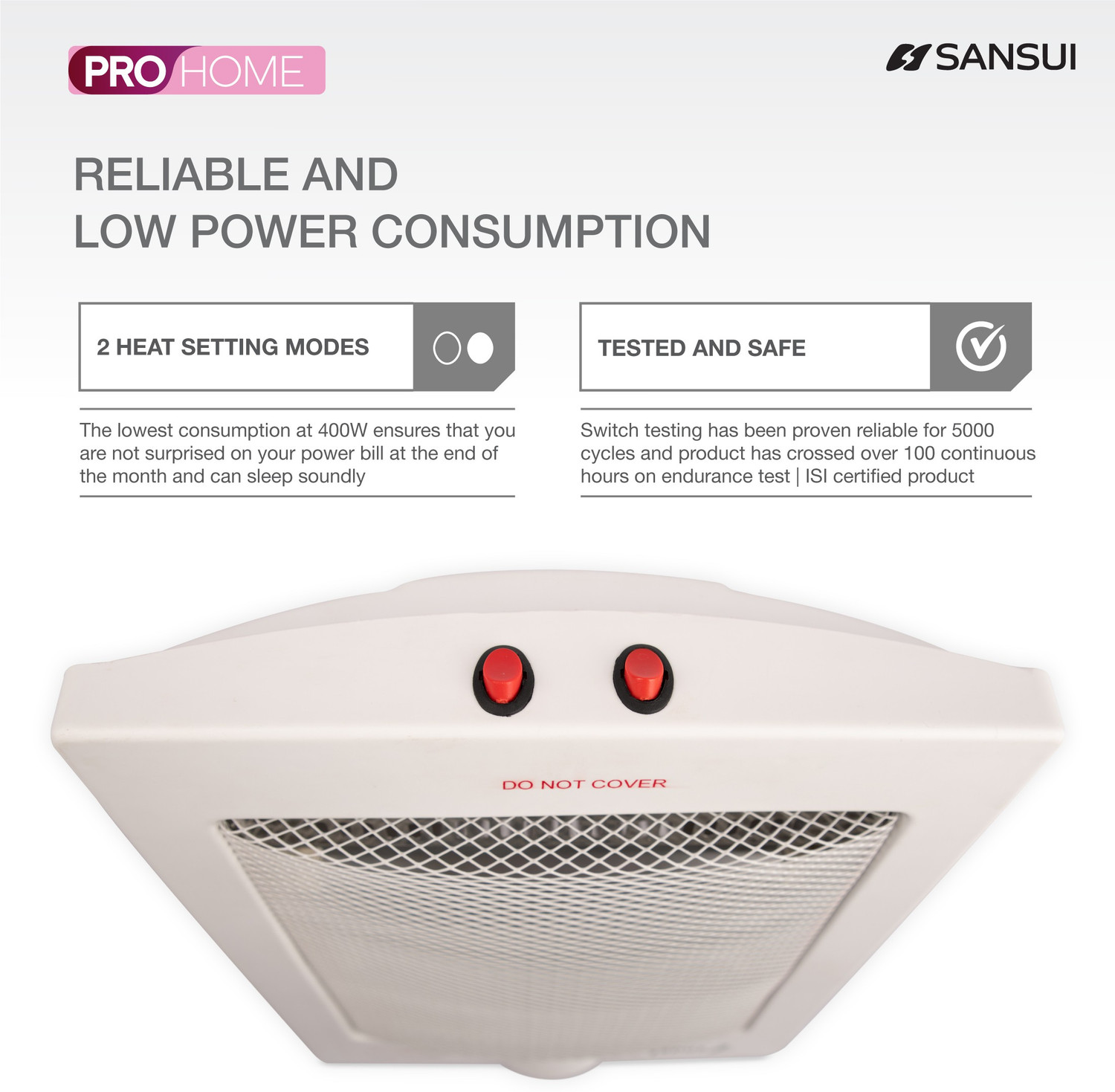 Image of Sansui SQH800 SQH800 Quartz Room Heater